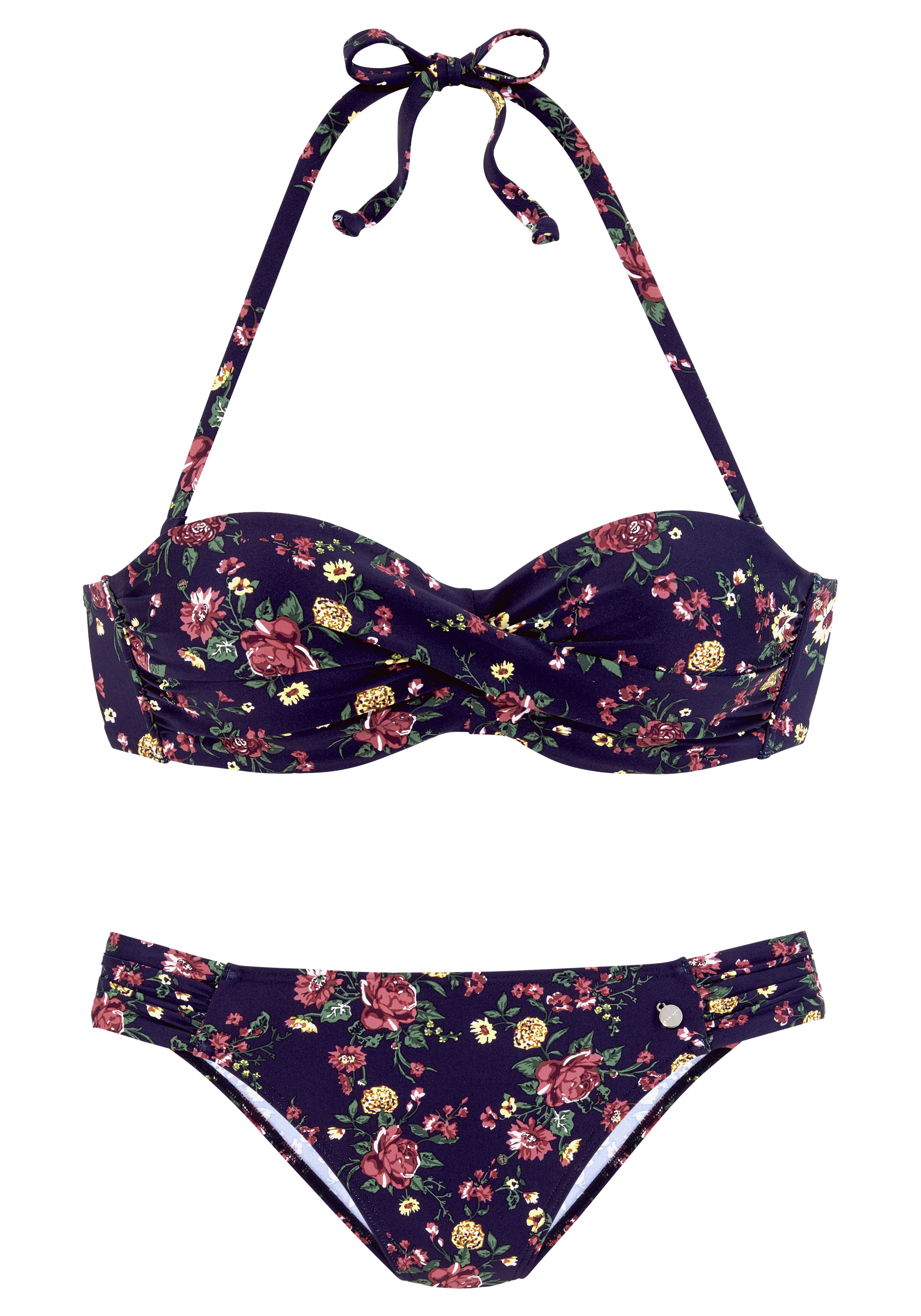 LASCANA Bügel-Bandeau-Bikini, mit romantischem Blumendesign » LASCANA |  Bademode, Unterwäsche & Lingerie online kaufen