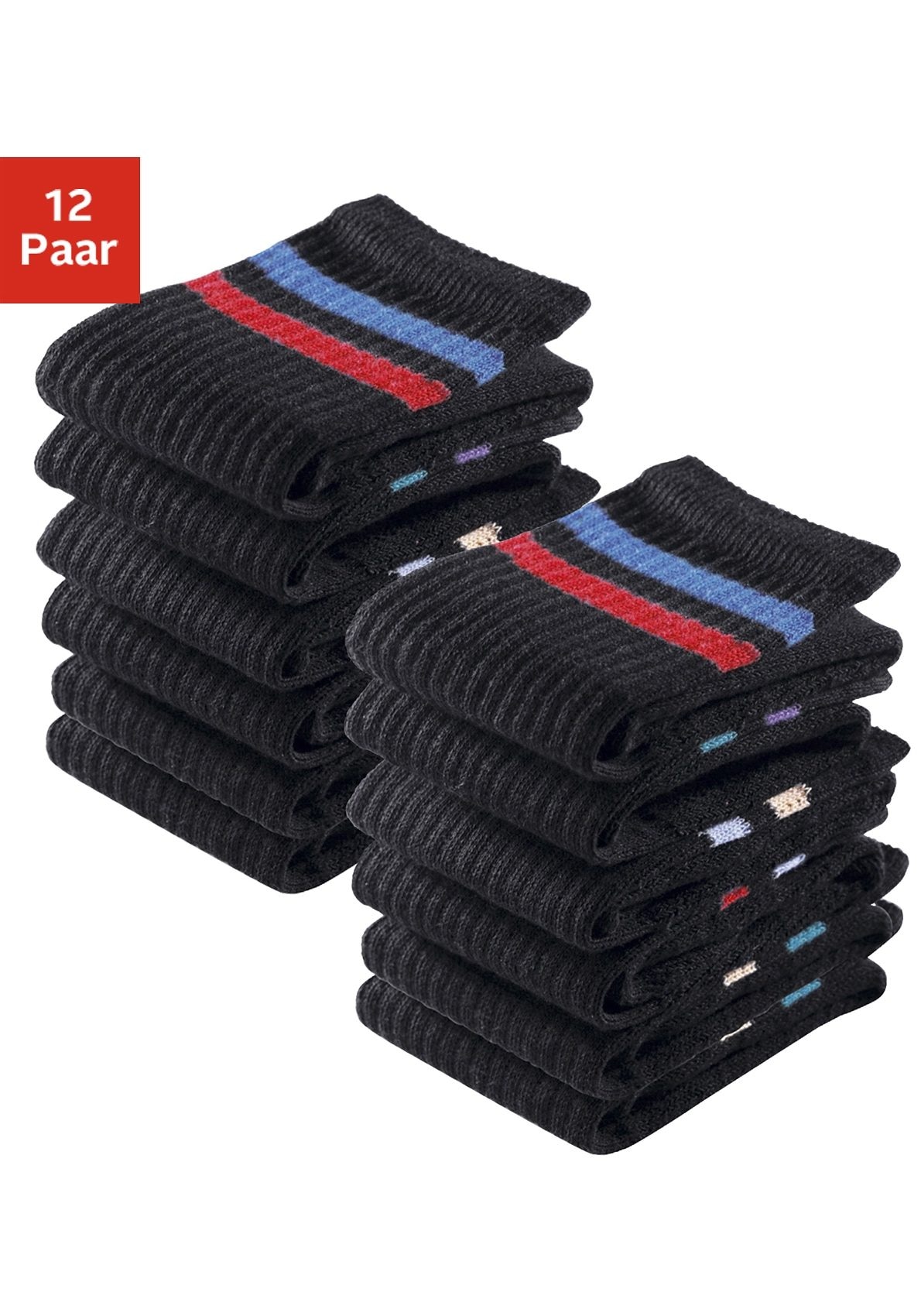 Basic   günstig Kaufen-Go in Tennissocken, (Set, 12 Paar). Go in Tennissocken, (Set, 12 Paar) <![CDATA[Basic-Socken für sportlich Aktive! Auch bei hoher Belastung bleibt das Fussklima frisch und der Sitz perfekt. Dank Frotteesohlen und verstärkter Ferse ist dieser Workoutpart