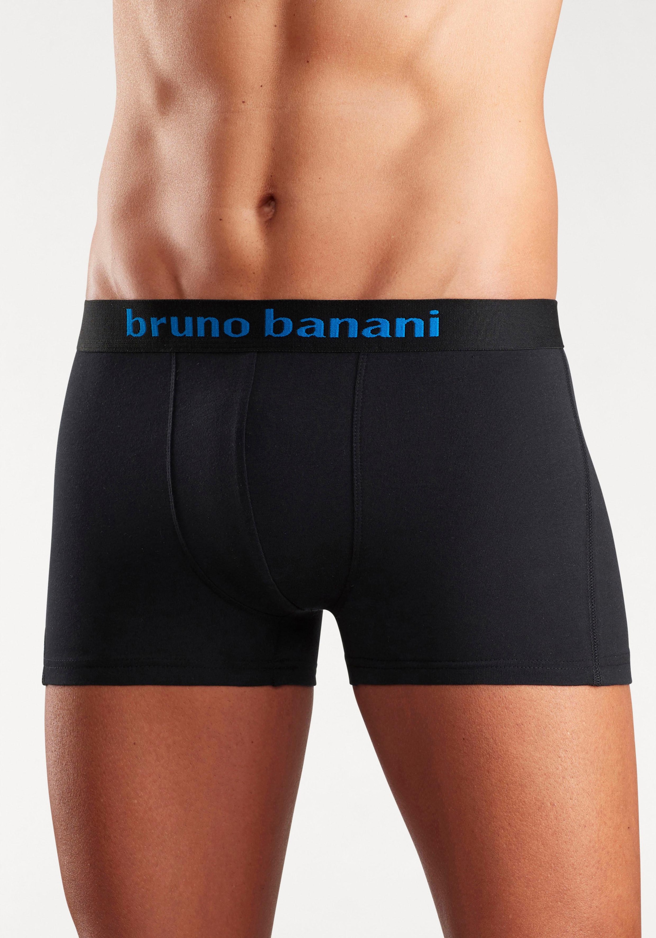 Bruno Banani Boxer, (Packung, 4 St.), mit farbigen Marken-Schriftzug am Bündchen