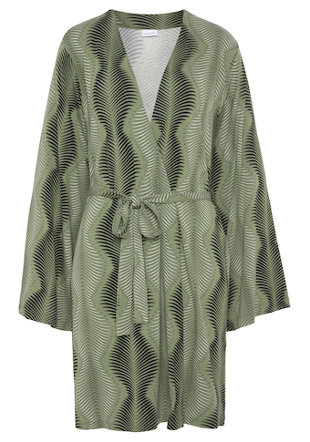 LASCANA Kimono, mit graphischen Allover-Druck