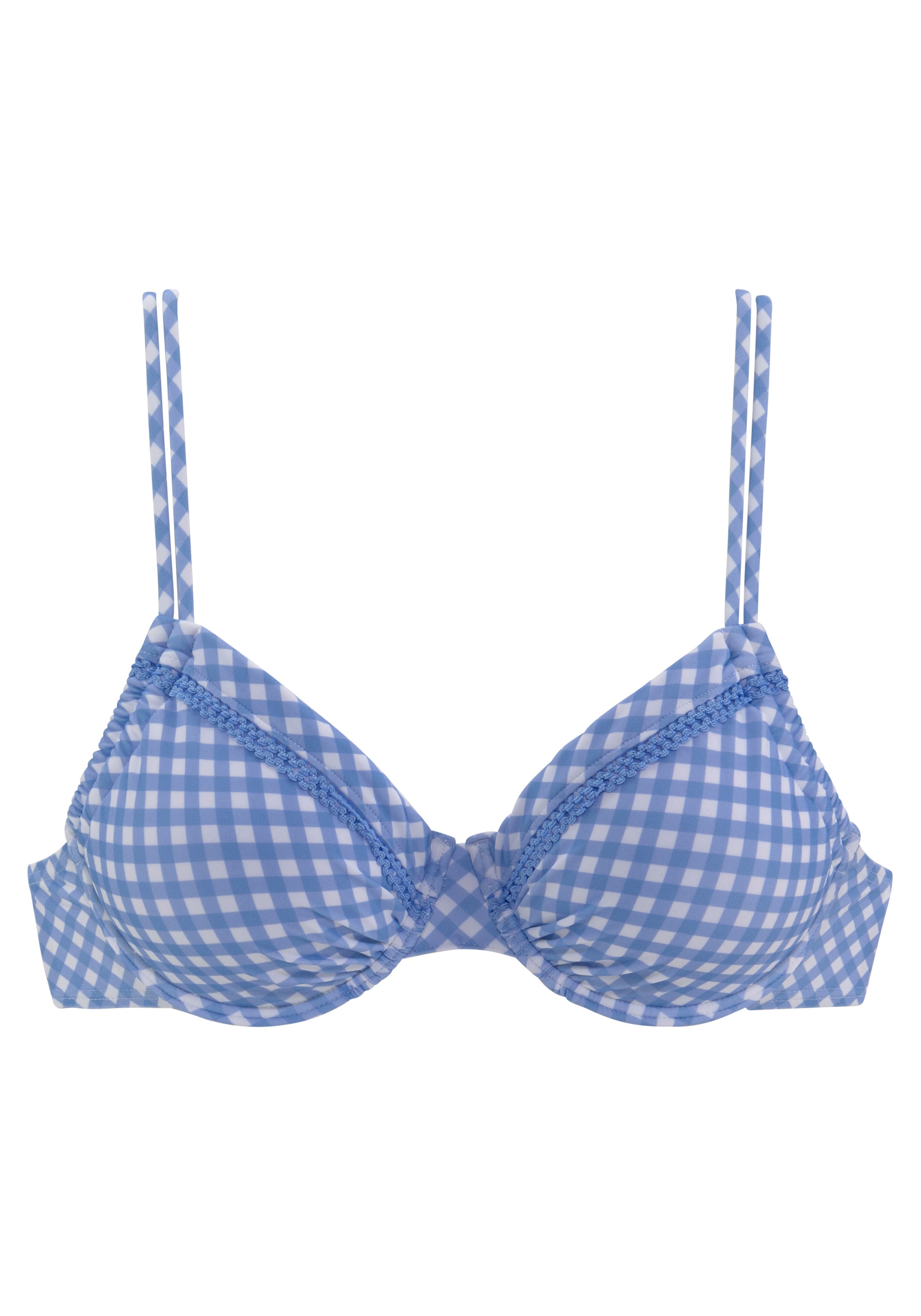 & Bügel-Bikini-Top | online » Lingerie kaufen Bademode, Unterwäsche LASCANA mit »Karo«, Buffalo Zierborte