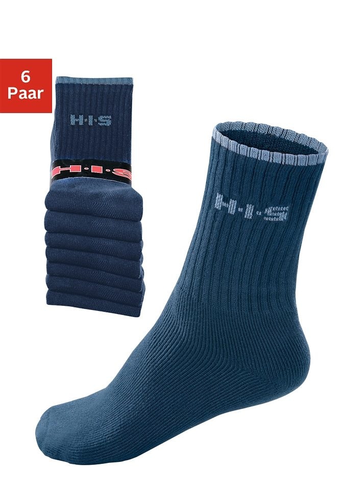 Image of H.I.S Sportsocken, (6 Paar), mit Frottee & verstärkten Belastungszonen