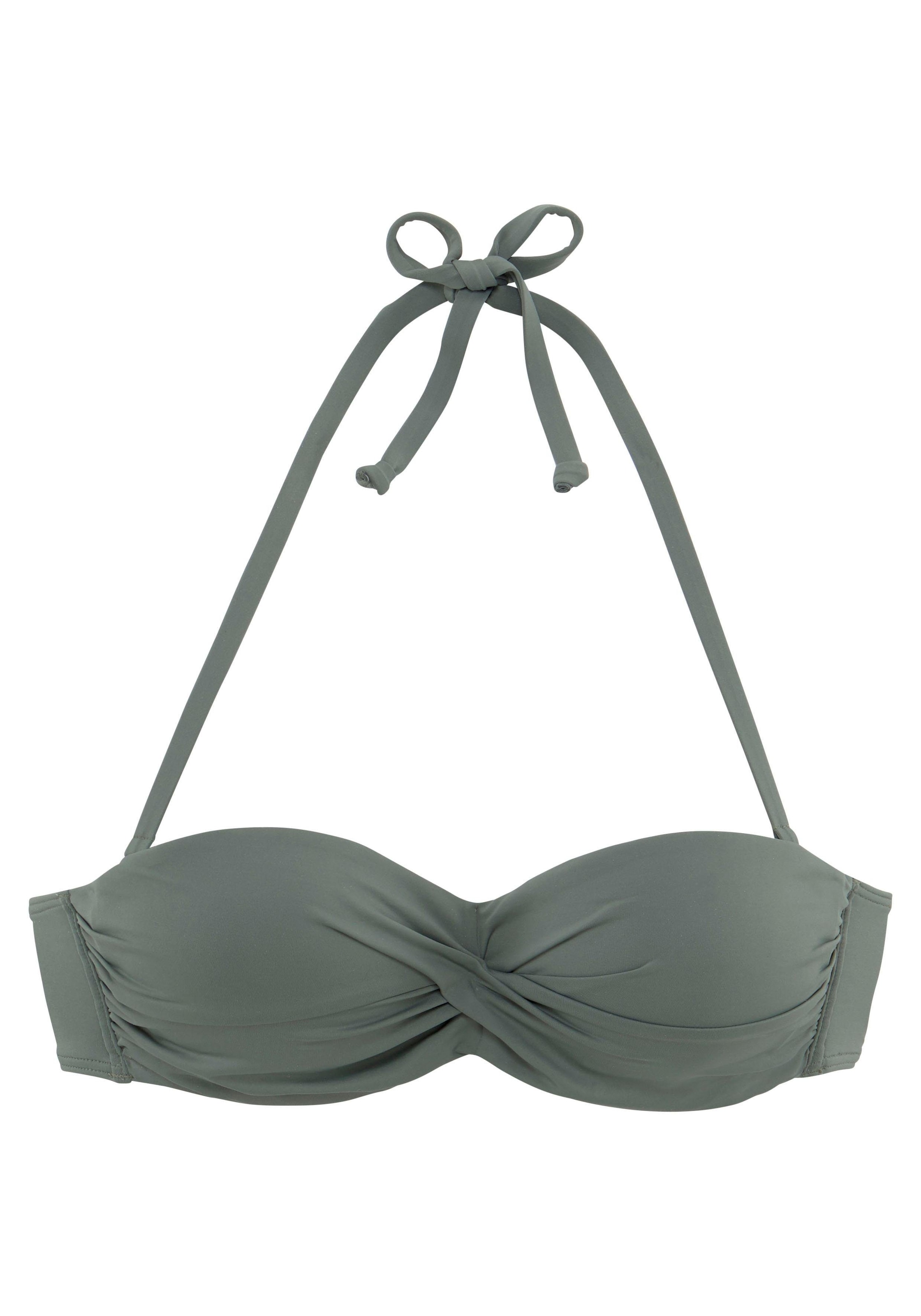 LASCANA Bügel-Bandeau-Bikini-Top »Italy«, mit seitlichen Stäbchen