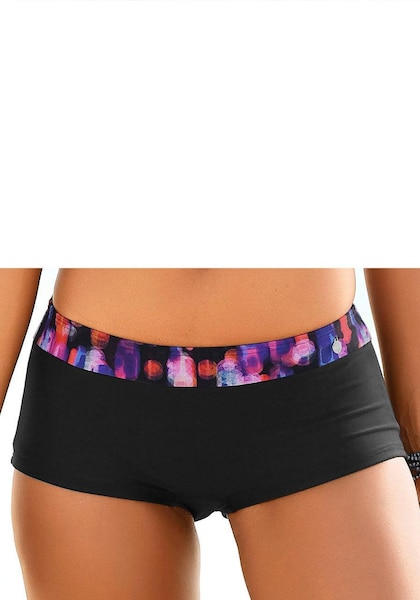 LASCANA Bikini-Hotpants »Sensation«, mit bedrucktem Bündchen