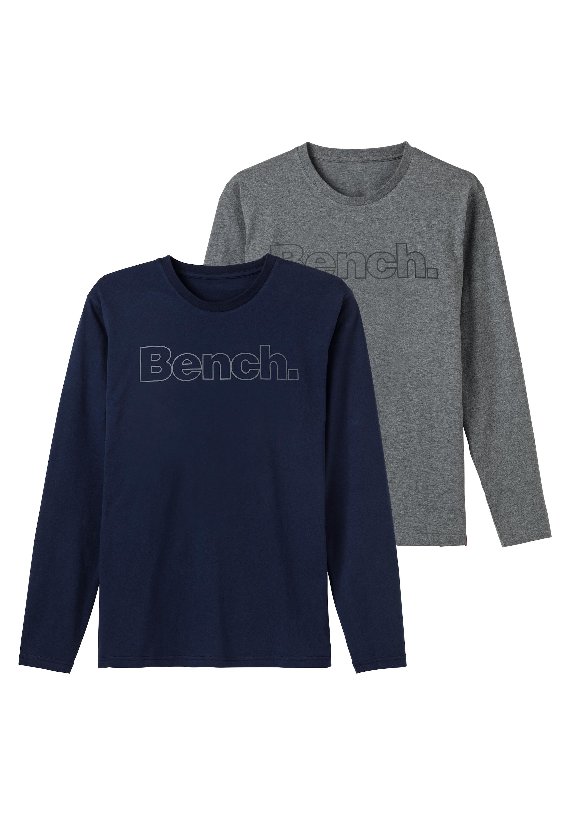 Bench. Loungewear Bademode, online mit Lingerie Bench. Print kaufen » vorn Unterwäsche | Langarmshirt, (2 LASCANA & tlg.)