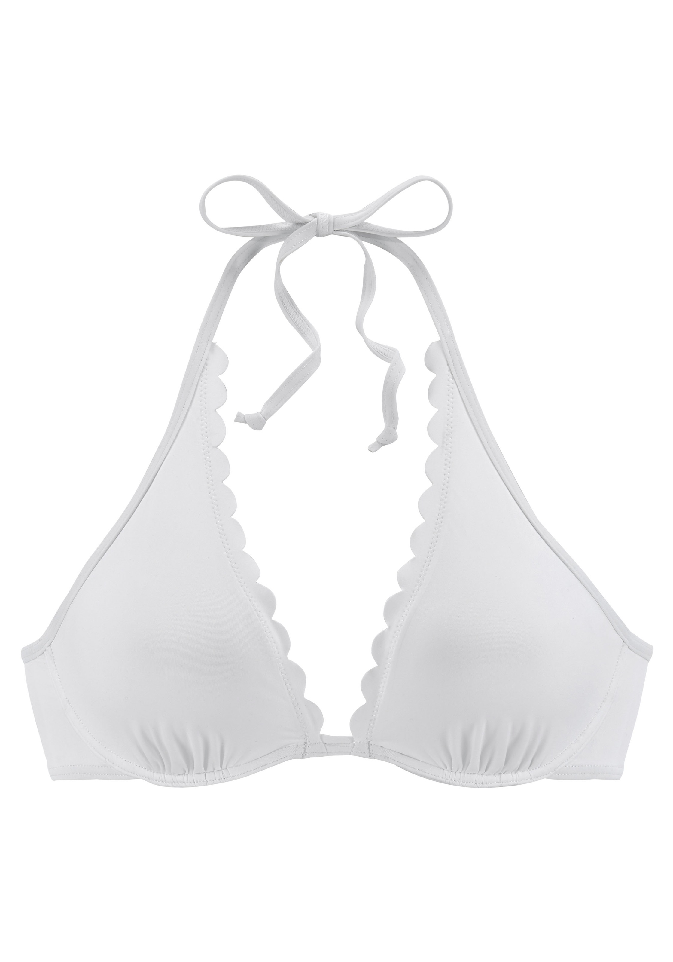 Image of LASCANA Bügel-Bikini-Top »Scallop«, mit gelaserter Wellenkannte