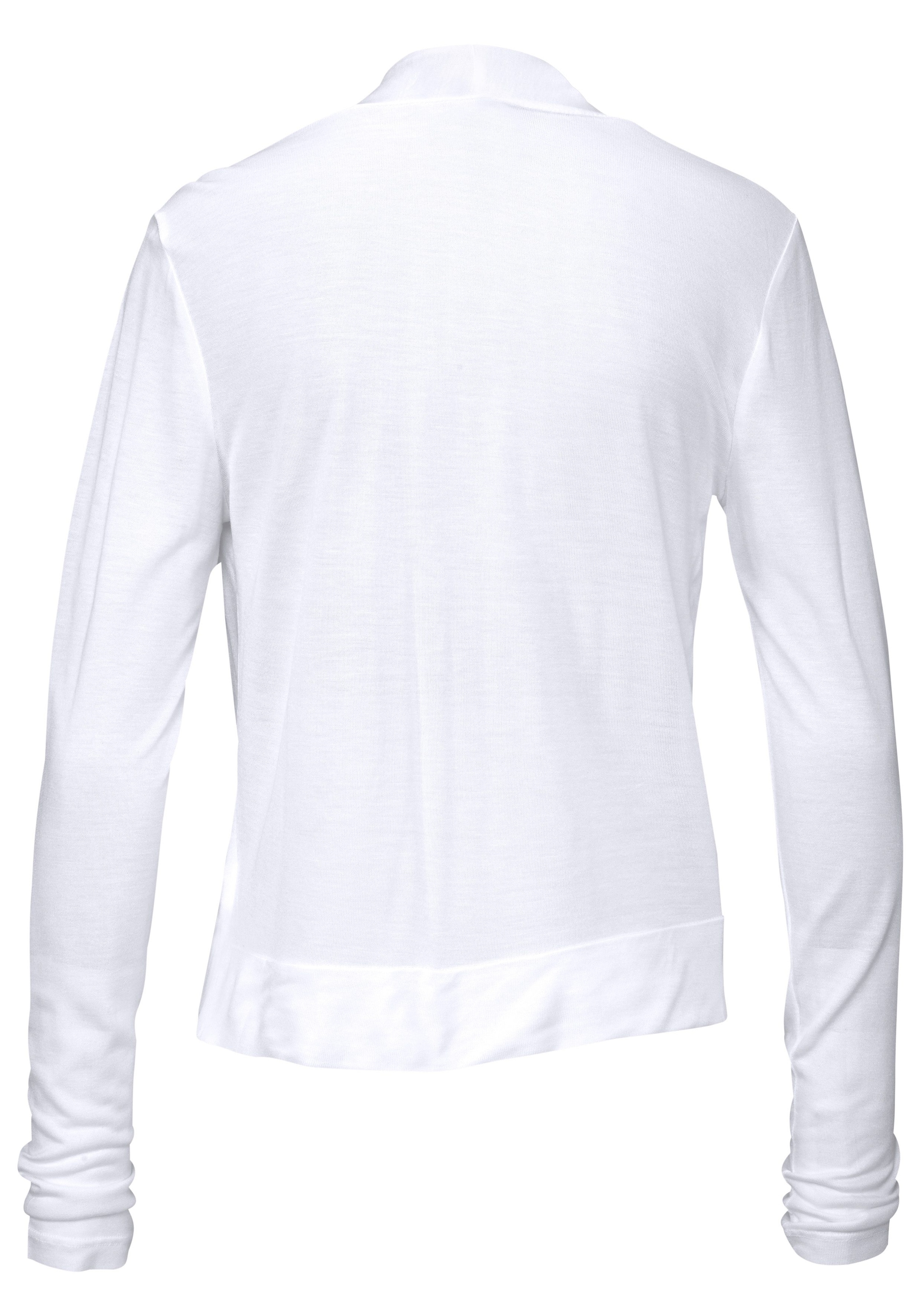 Strickjacke aus LASCANA offener Shirtjacke, | in Bademode, Jersey, online LASCANA Form, Cardigan Unterwäsche kaufen » Sommerjacke, & Lingerie