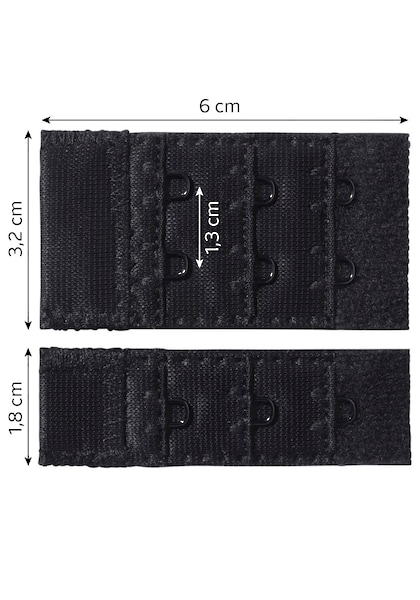 Rallonges pour soutien-gorge LASCANA (6 pièces), pour agrafage 1 et 2 crochets