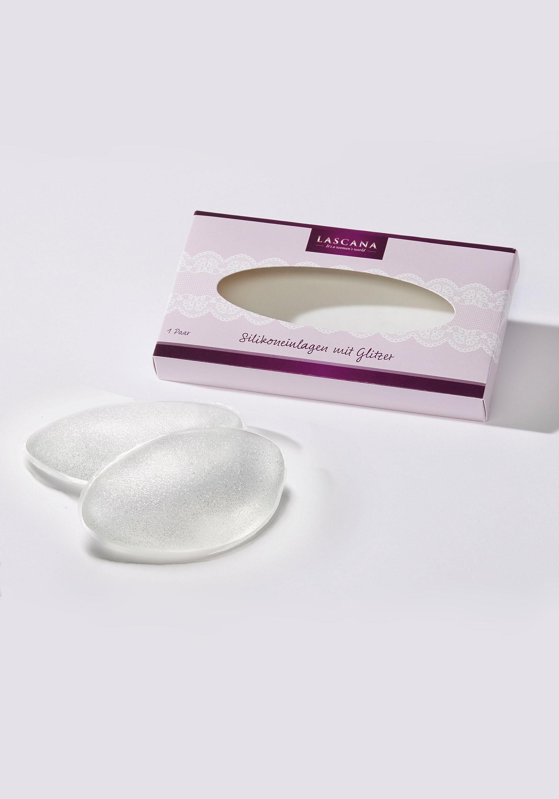 Image of LASCANA BH-Einlagen, transparent mit leichtem Glitter