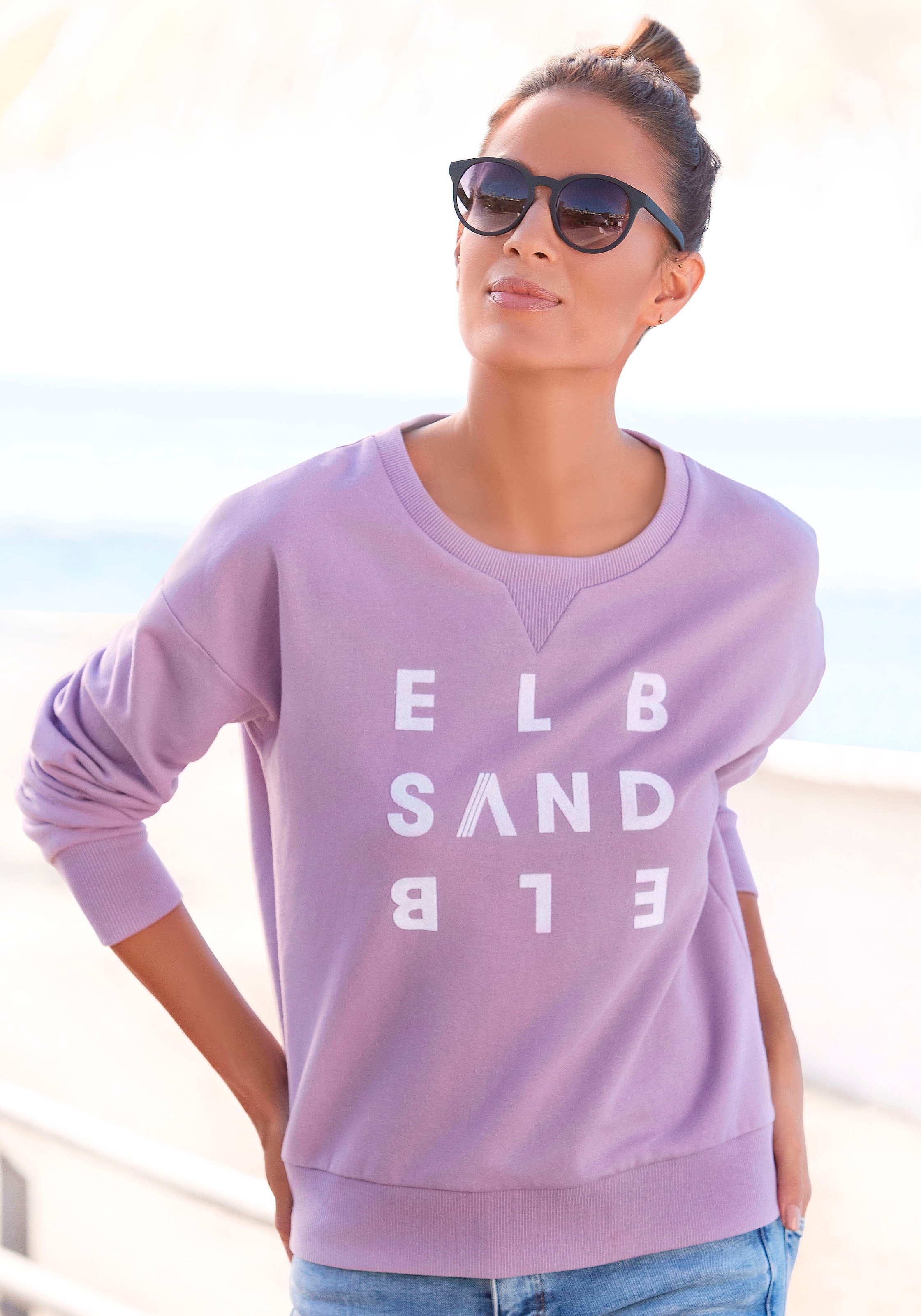 Elbsand Sweatshirt »Ylva«, mit Logodruck, sportlich-casual