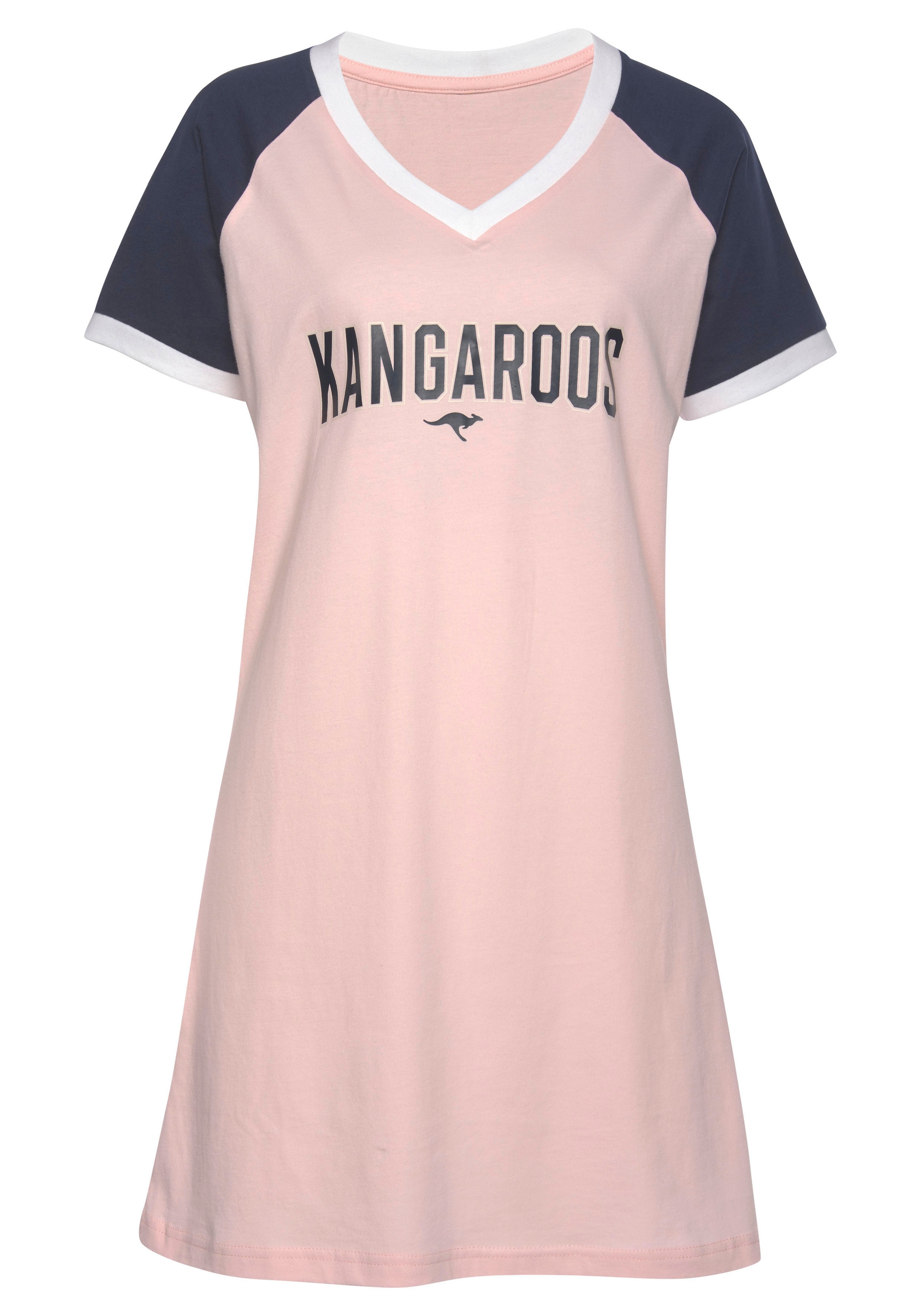 Bigshirt, & KangaROOS Bademode, | kontrastfarbenen Unterwäsche mit online kaufen Raglanärmeln » Lingerie LASCANA
