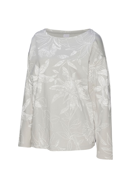 LASCANA Sweatshirt, mit floralem Alloverdruck, Loungewear, Loungeanzug