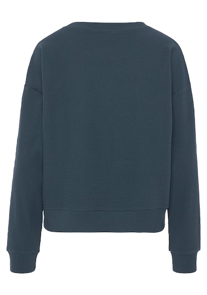s.Oliver Sweatshirt »aus Ripp-Qualität«, mit überschnittenen Schultern, Loungeanzug