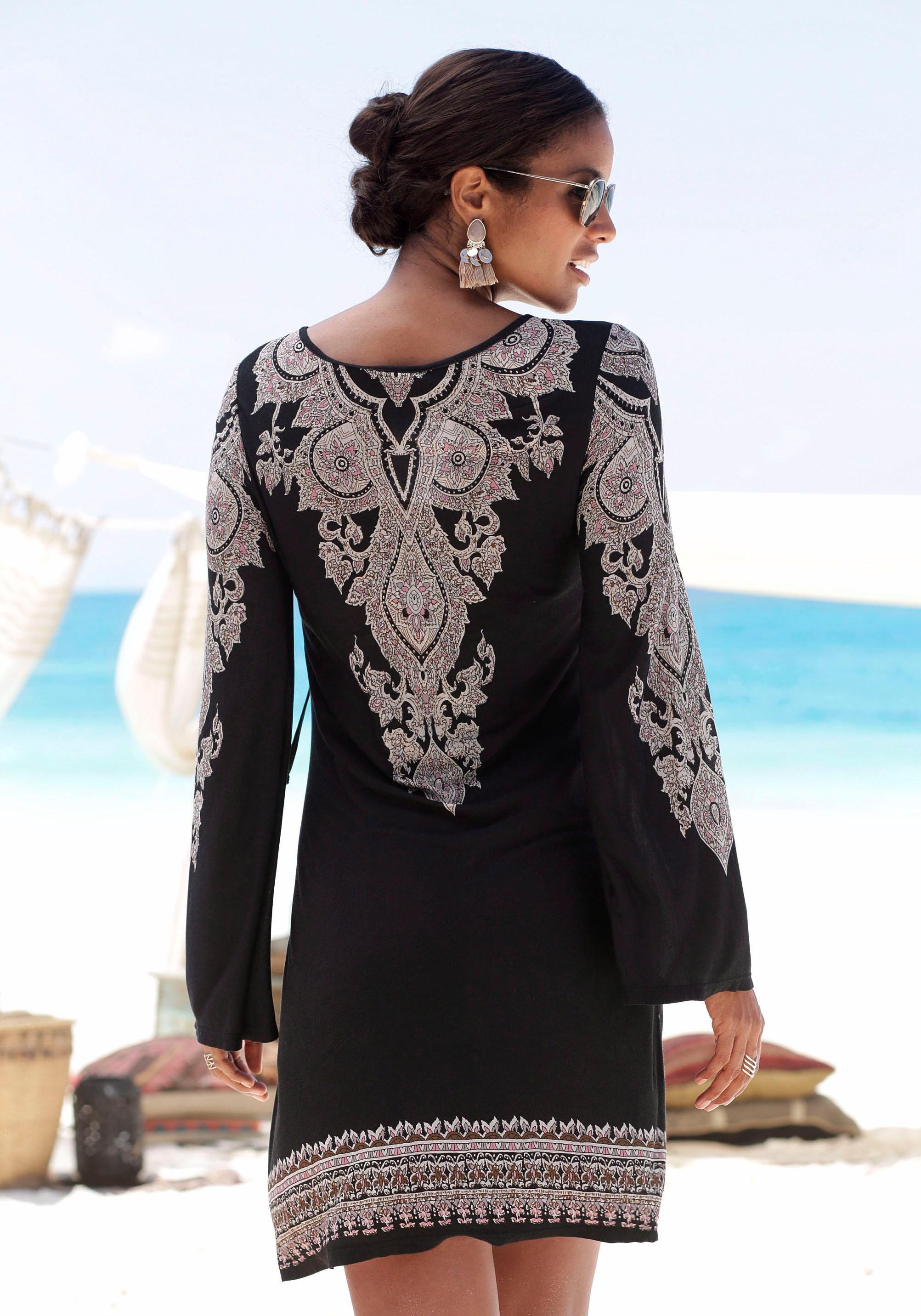 LASCANA Jerseykleid, mit online & Lingerie Bademode, Unterwäsche » LASCANA Bordürendruck | kaufen