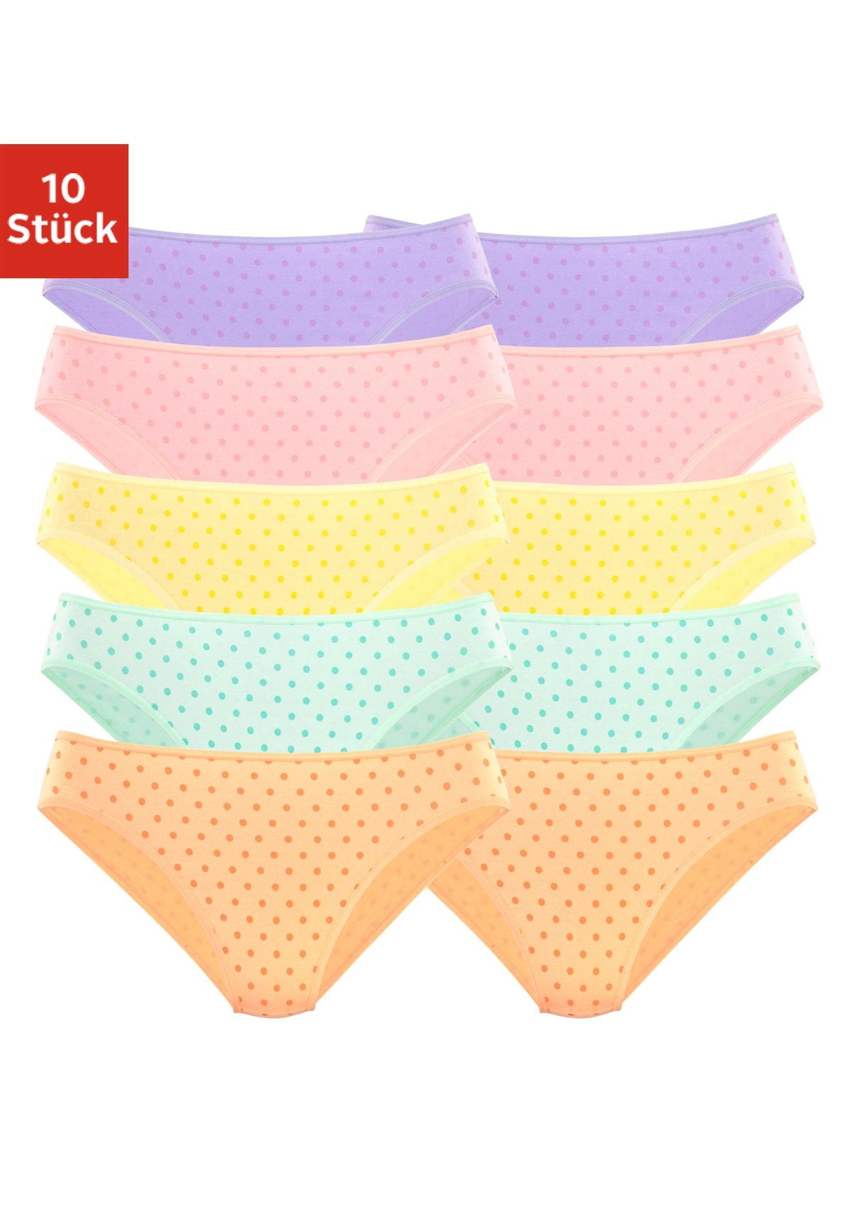 Image of petite fleur Bikinislip, (Packung, 10 St.), mit schönem Pünktchendruck