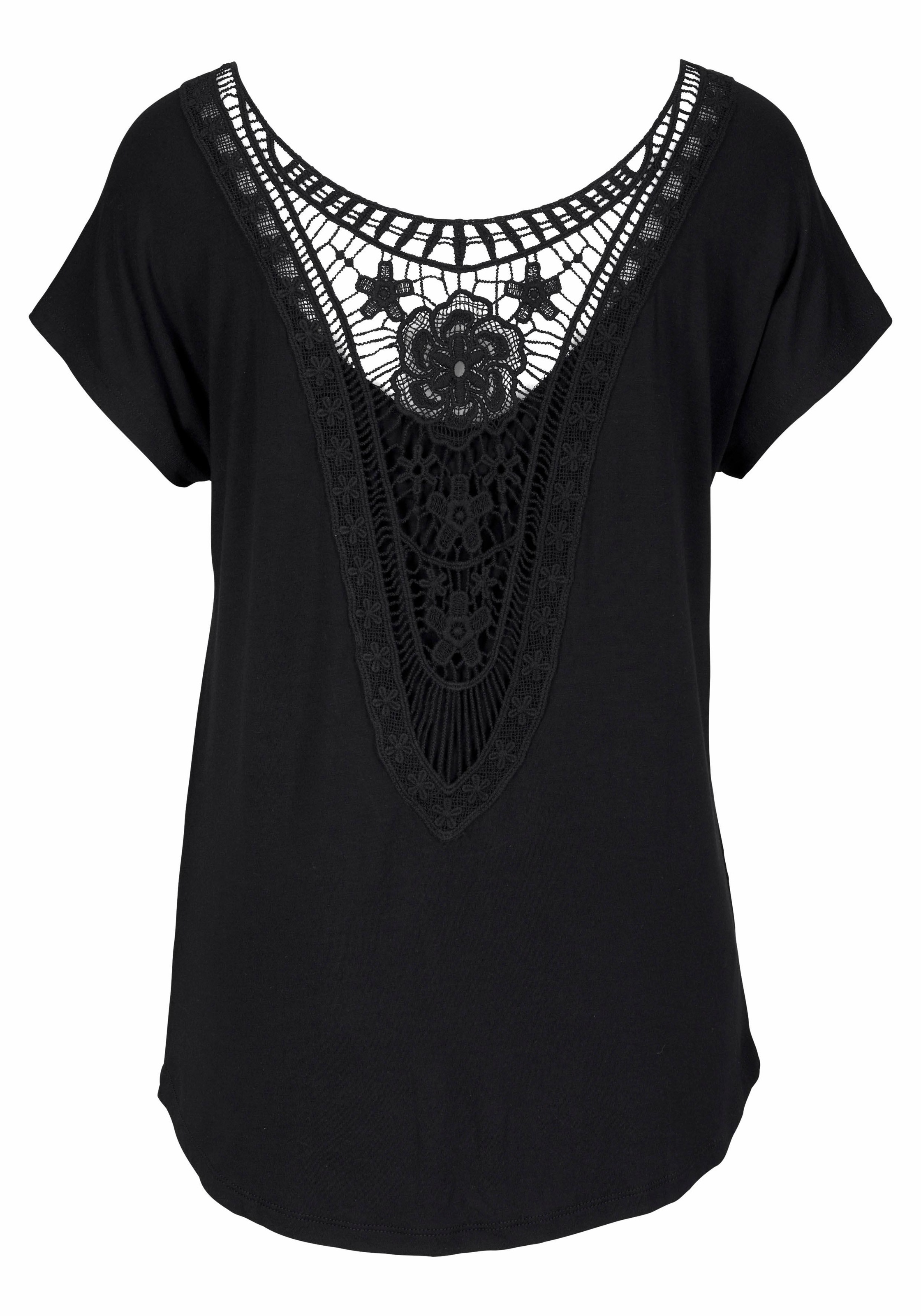LASCANA Strandshirt, mit Spitzeneinsatz kaufen Lingerie LASCANA Unterwäsche online | Bademode, & »