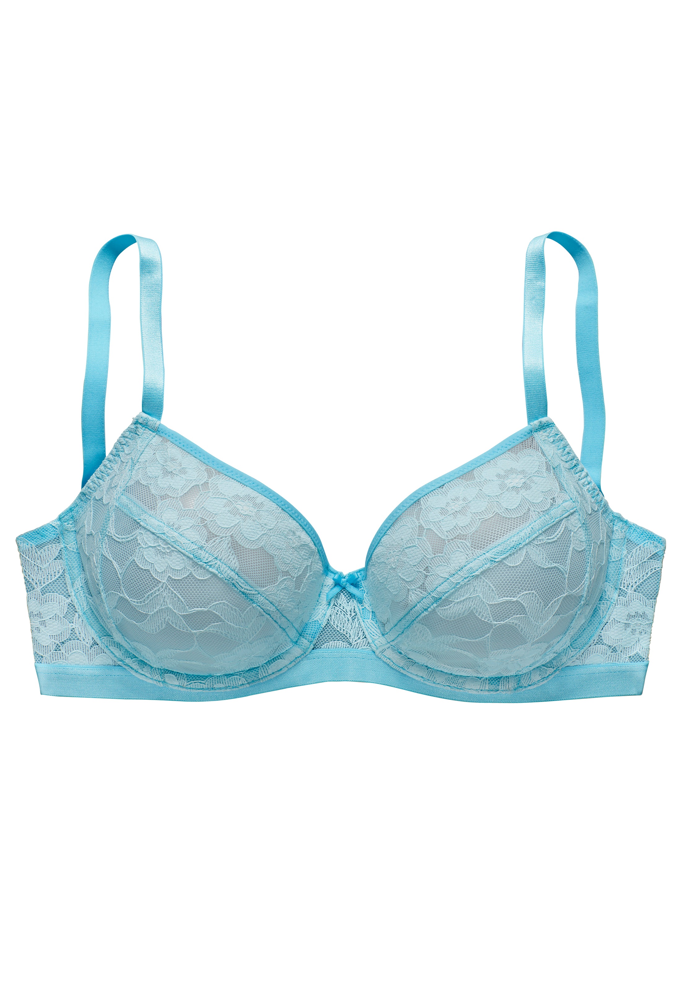 LASCANA Bügel-BH, aus zarter, elastischer Jacquardspitze und feinem Mesh, sexy Dessous