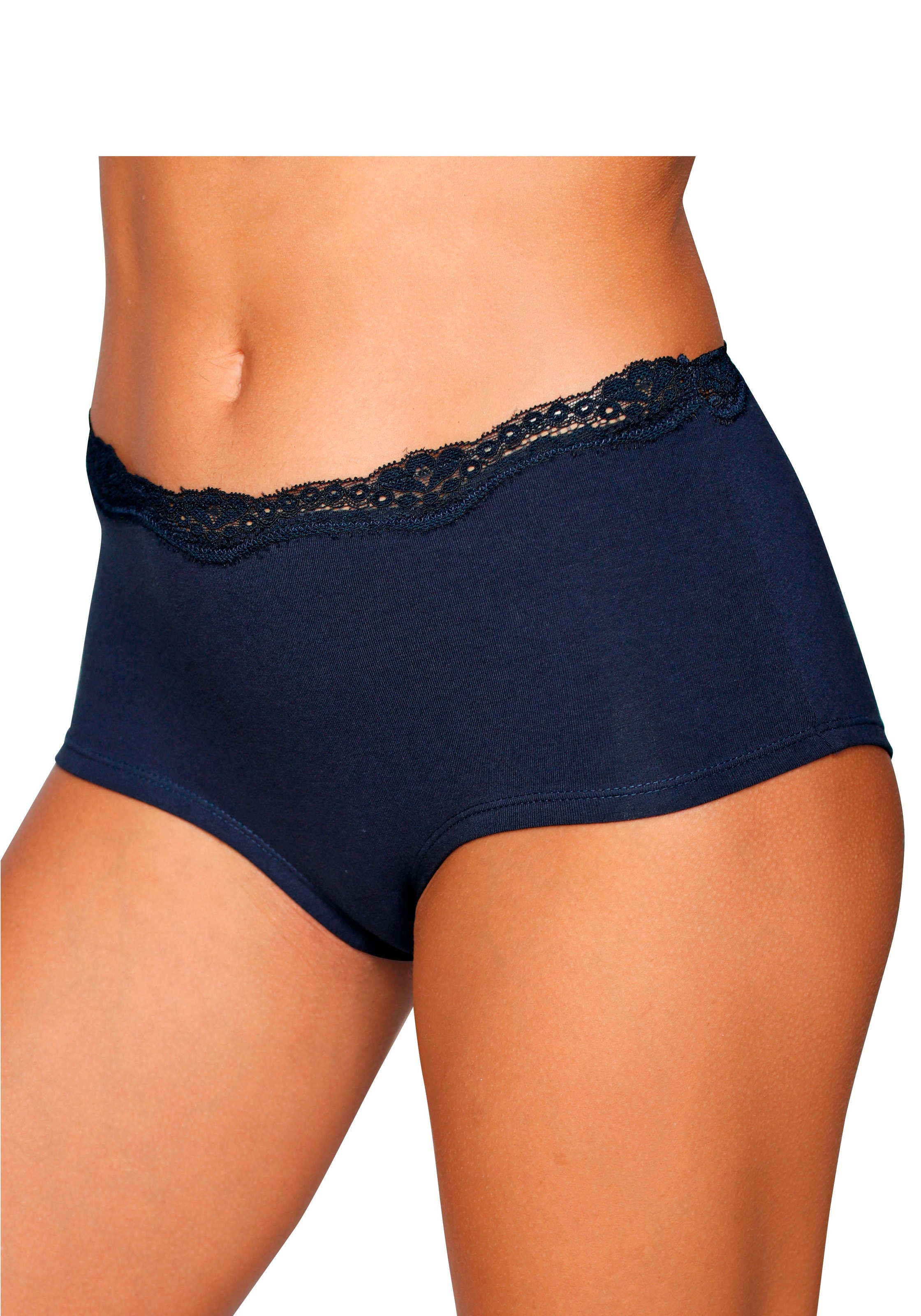 Vivance Panty, (Packung, 3 St.), aus elastischer Baumwolle