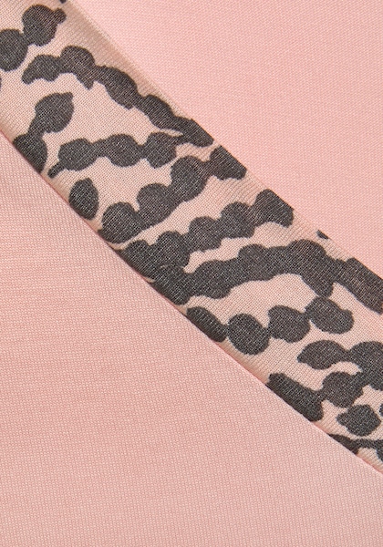 LASCANA Pyjama, (Set, 2 tlg.), mit gemusterten Details