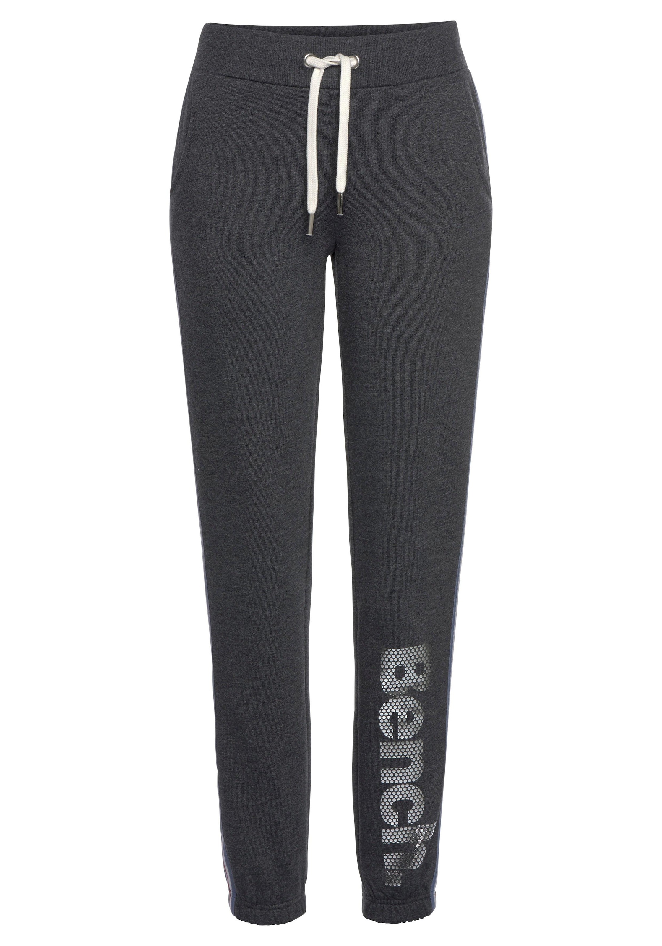 Bench. Sweatpants, online & Unterwäsche » Lingerie LASCANA Logodruck in kaufen | Metalloptik Bademode, mit