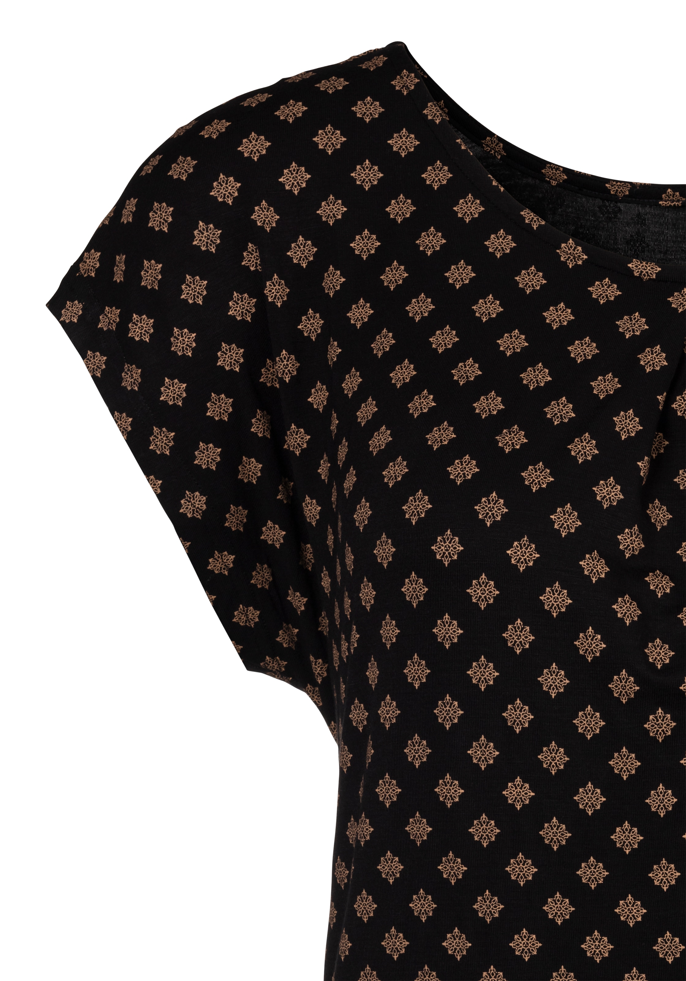 LASCANA T-Shirt, mit Kellerfalte kaufen Ausschnitt Bademode, am & online Lingerie | Unterwäsche » LASCANA