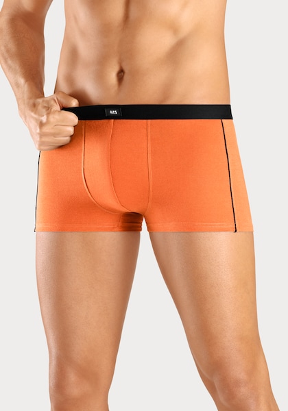 H.I.S Boxershorts, (Packung, 3 St.), in Hipster-Form mit schmalen Piping