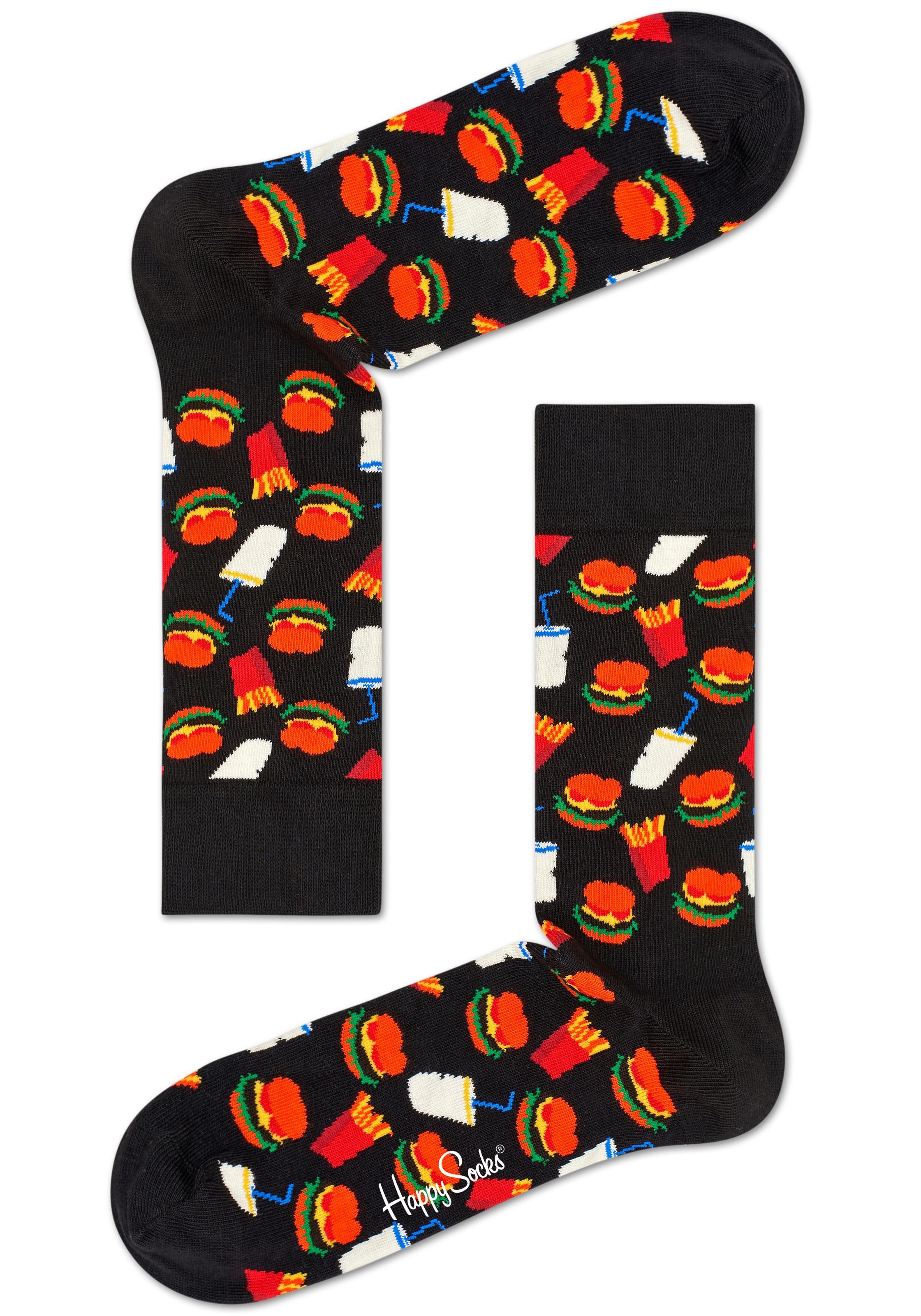 Image of Happy Socks Socken »Burger«, mit Hamburger-Muster