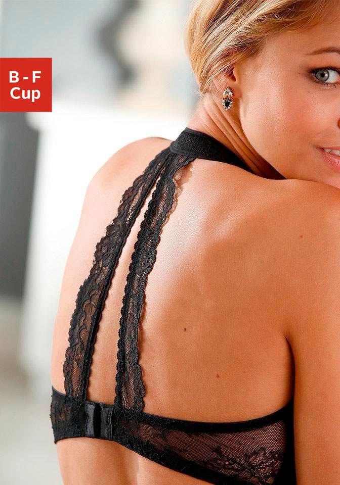 LASCANA: soutien-gorge tour de cou à coques avec dos en dentelle style floral