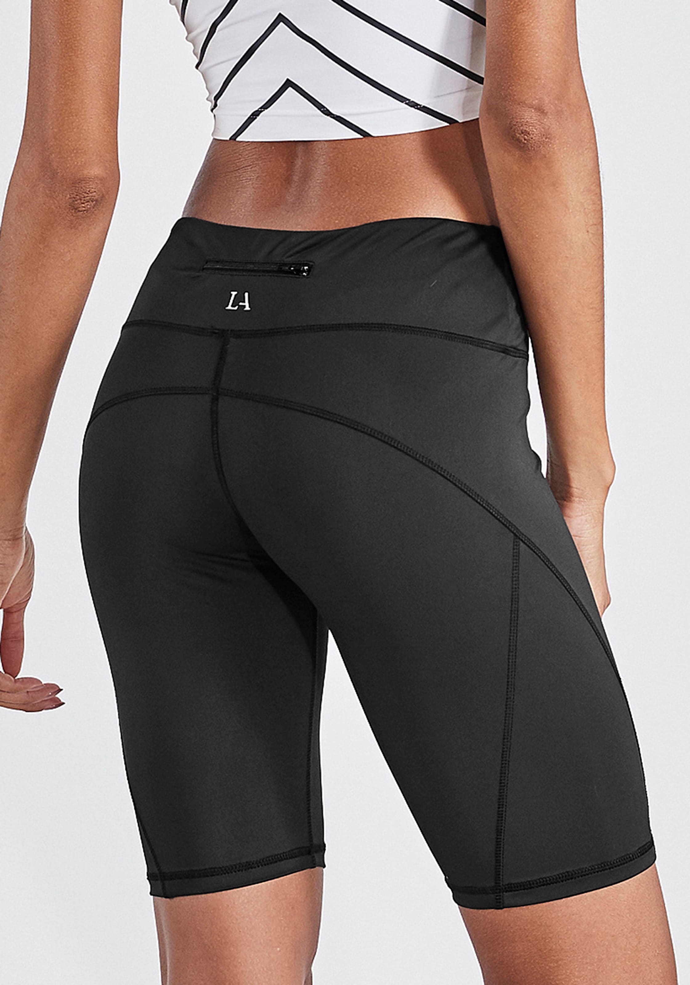 LASCANA ACTIVE Radlerhose »Basic Bottoms«, mit kleiner Bundtasche hinten