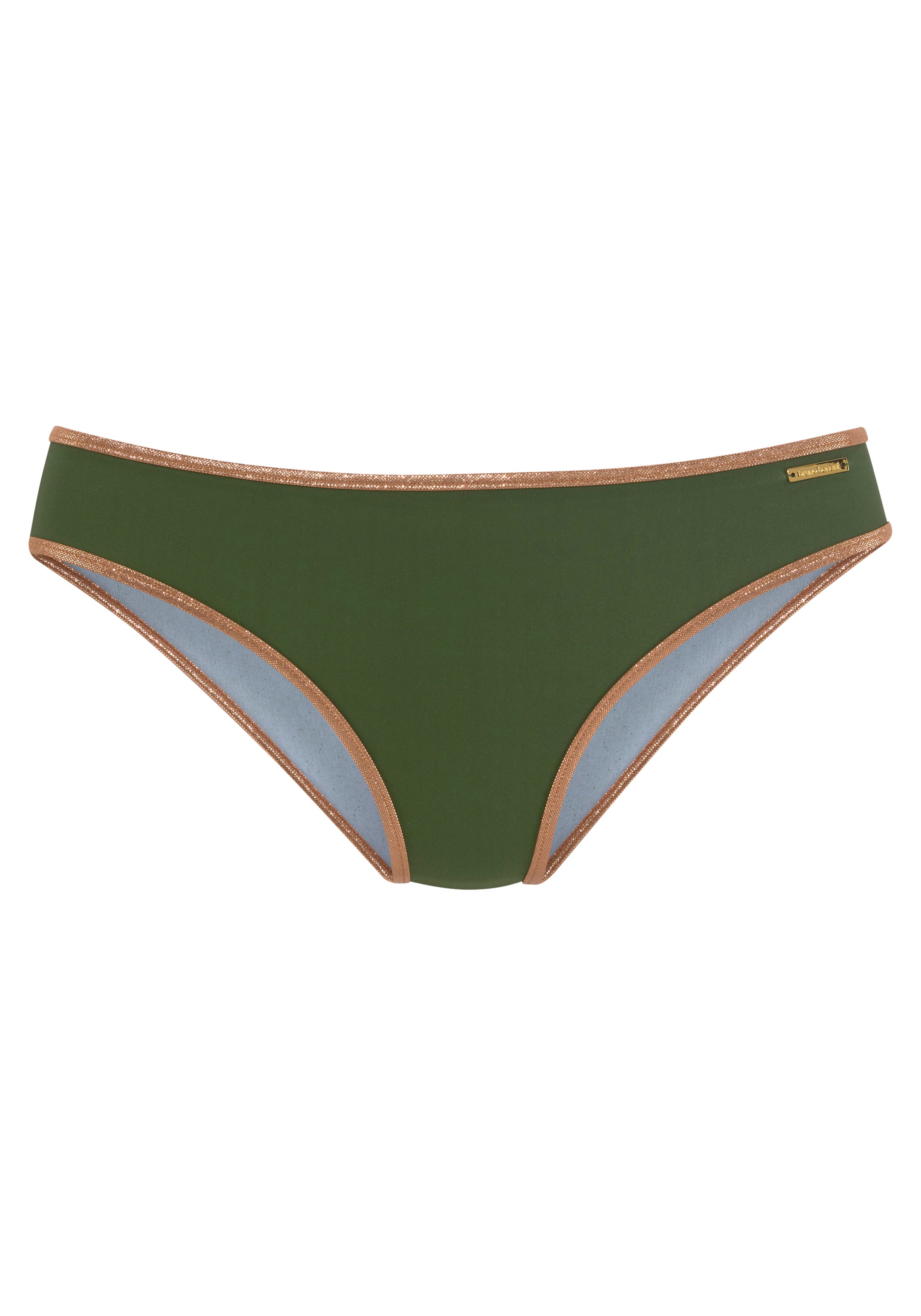 Bruno Banani Bikini-Hose »Milano«, mit kupferfarbener Paspel