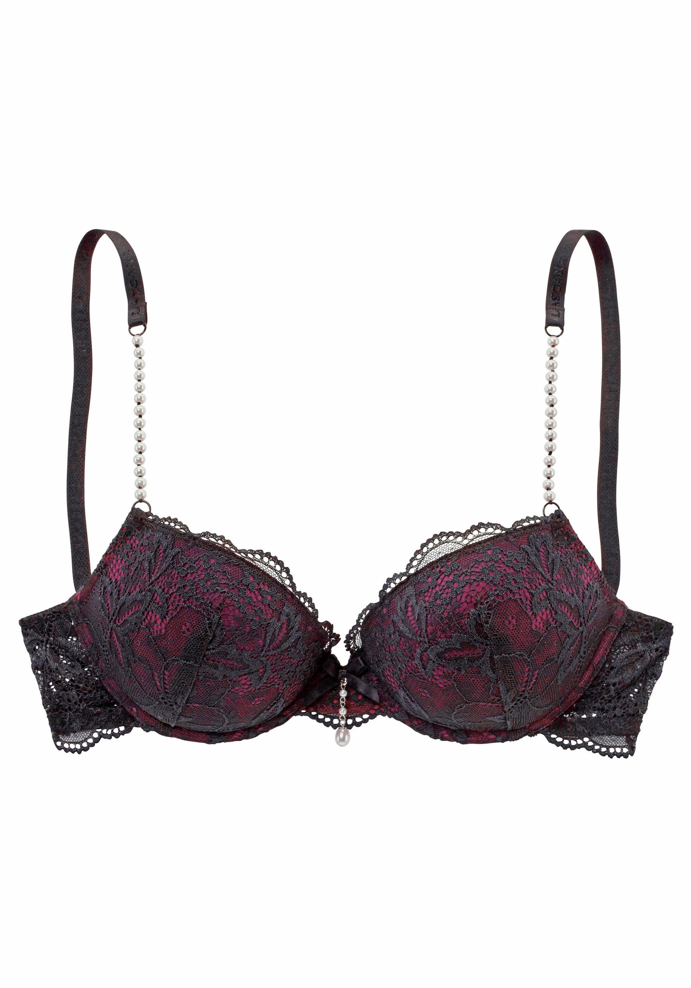 LASCANA Push-up-BH, mit femininen Perlendetails, sexy Dessous