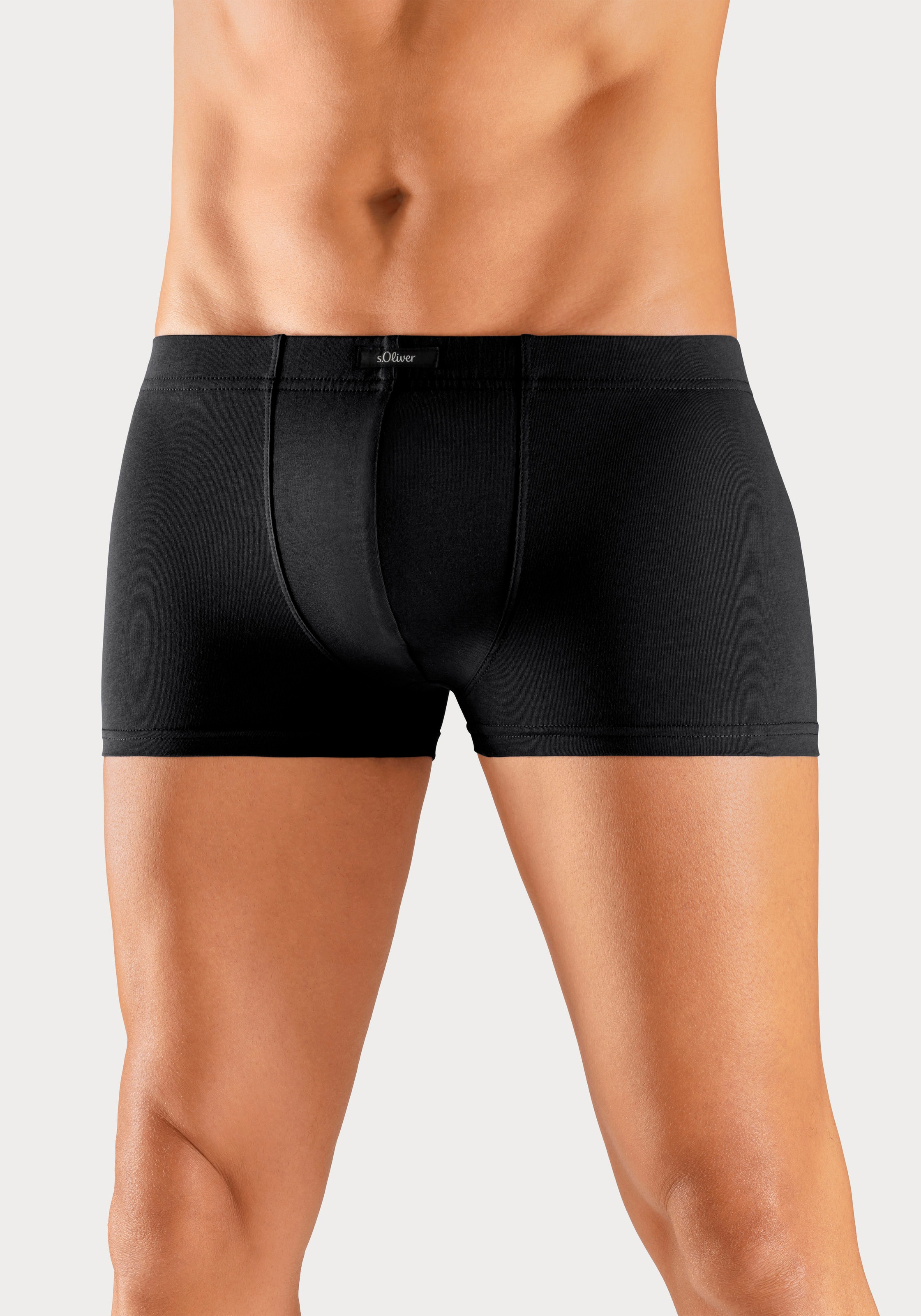 s.Oliver Boxershorts, (Dose, 4 St.), Hipster-Form in der Dose verpackt