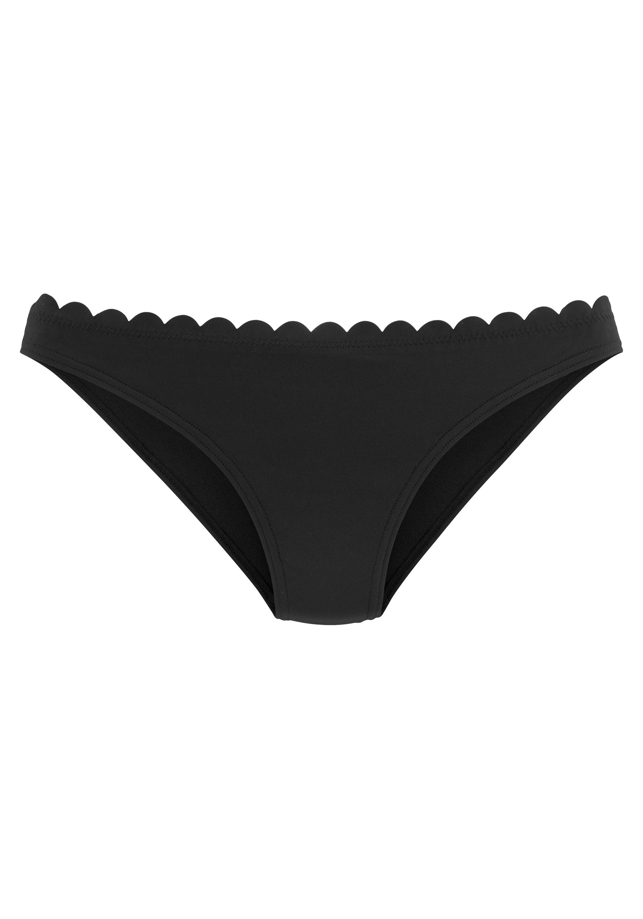 LASCANA Bikini-Hose »Scallop«, mit gelaserter Wellenkante