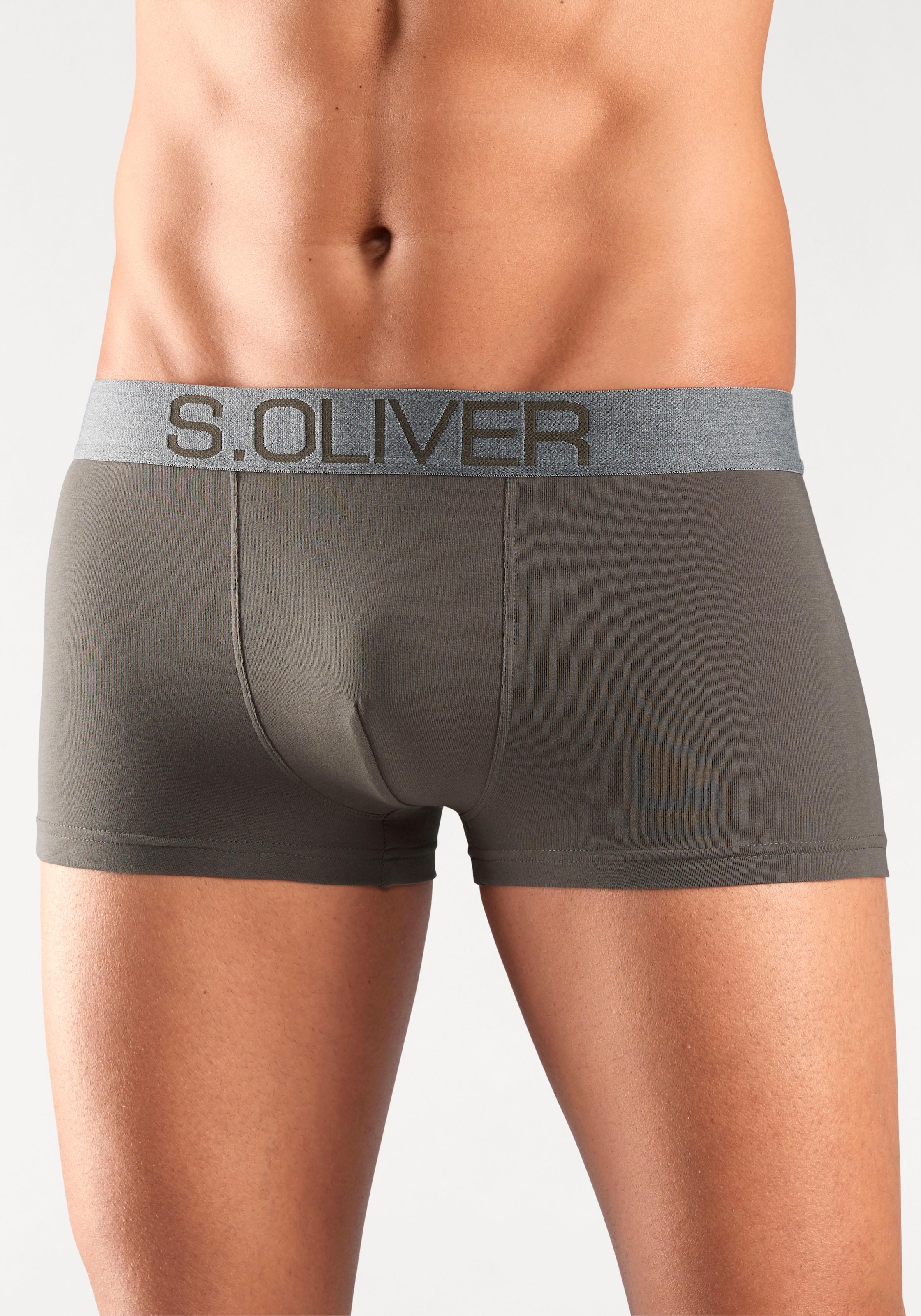 s.Oliver Hipster, (Packung, 4 St.), Boxershorts für Herren aus Baumwoll-Mix