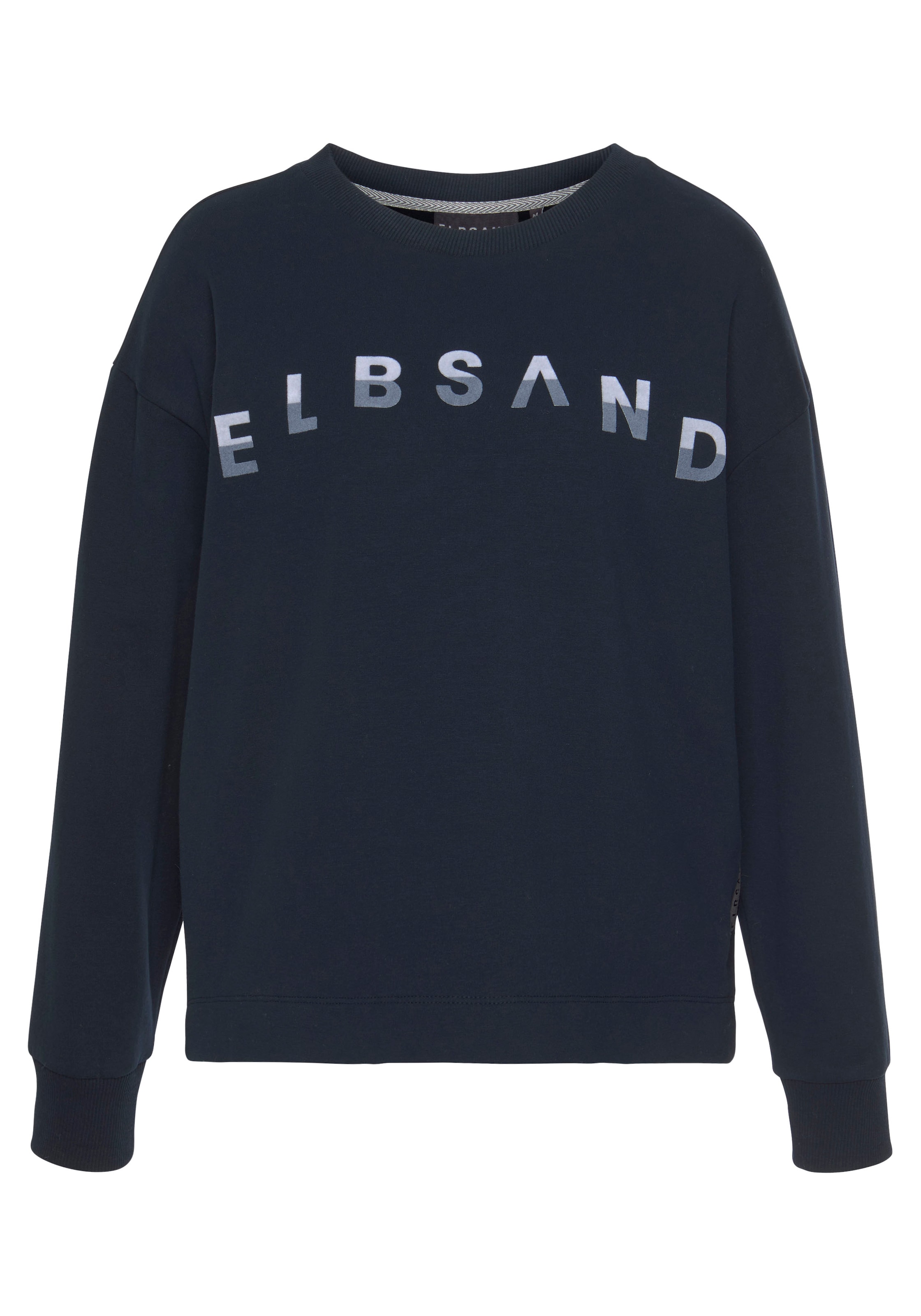 Elbsand Sweatshirt »Sontje«, mit Flockprint vorne, sportlich-casual