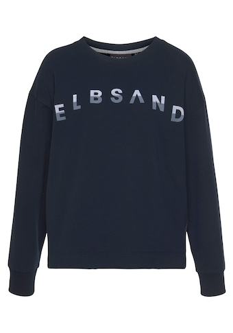 Elbsand Sweatshirt »Sontje«, mit Flockprint vorne