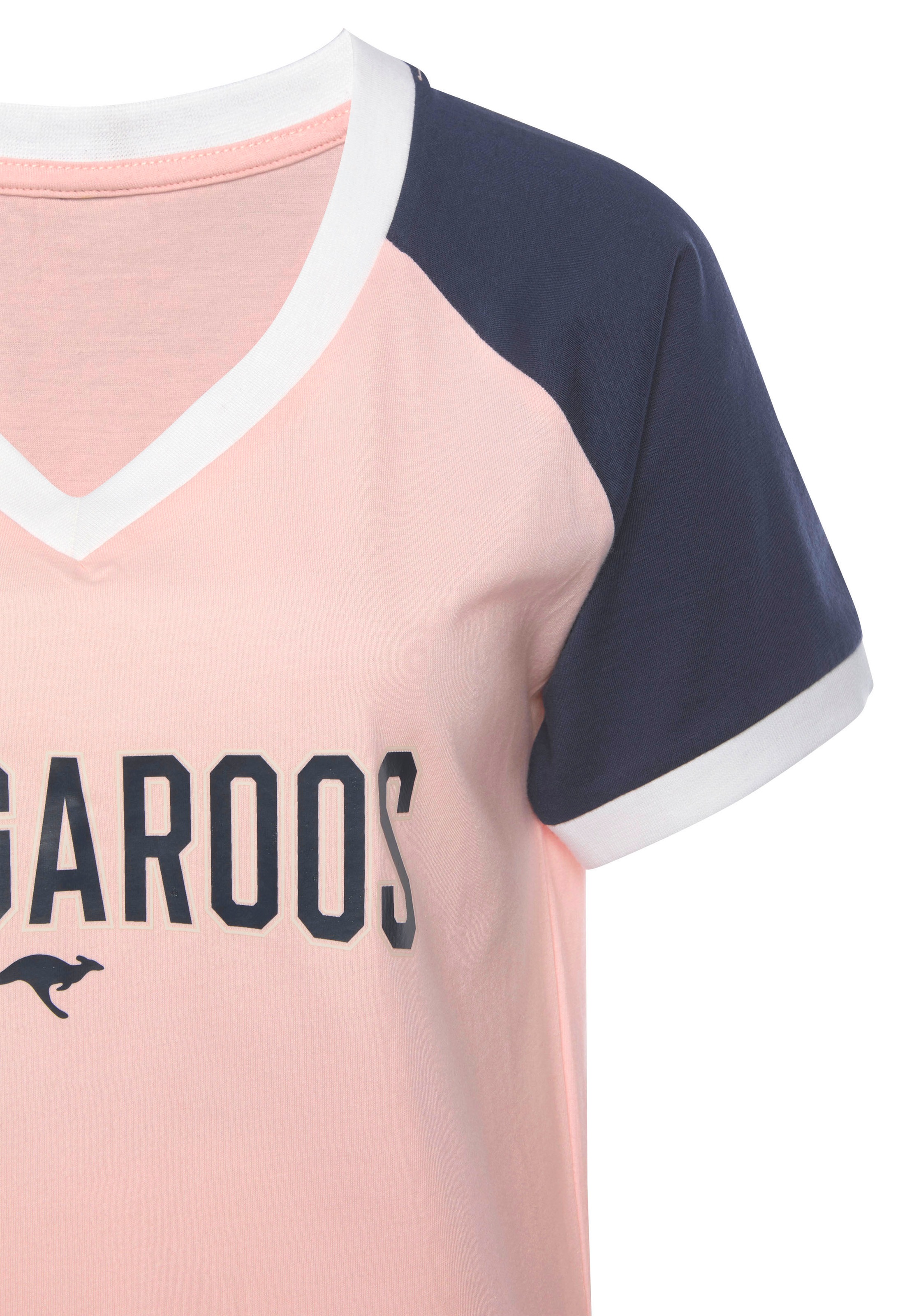 KangaROOS Bigshirt, mit kontrastfarbenen Bademode, Lingerie » kaufen LASCANA Unterwäsche & online Raglanärmeln 