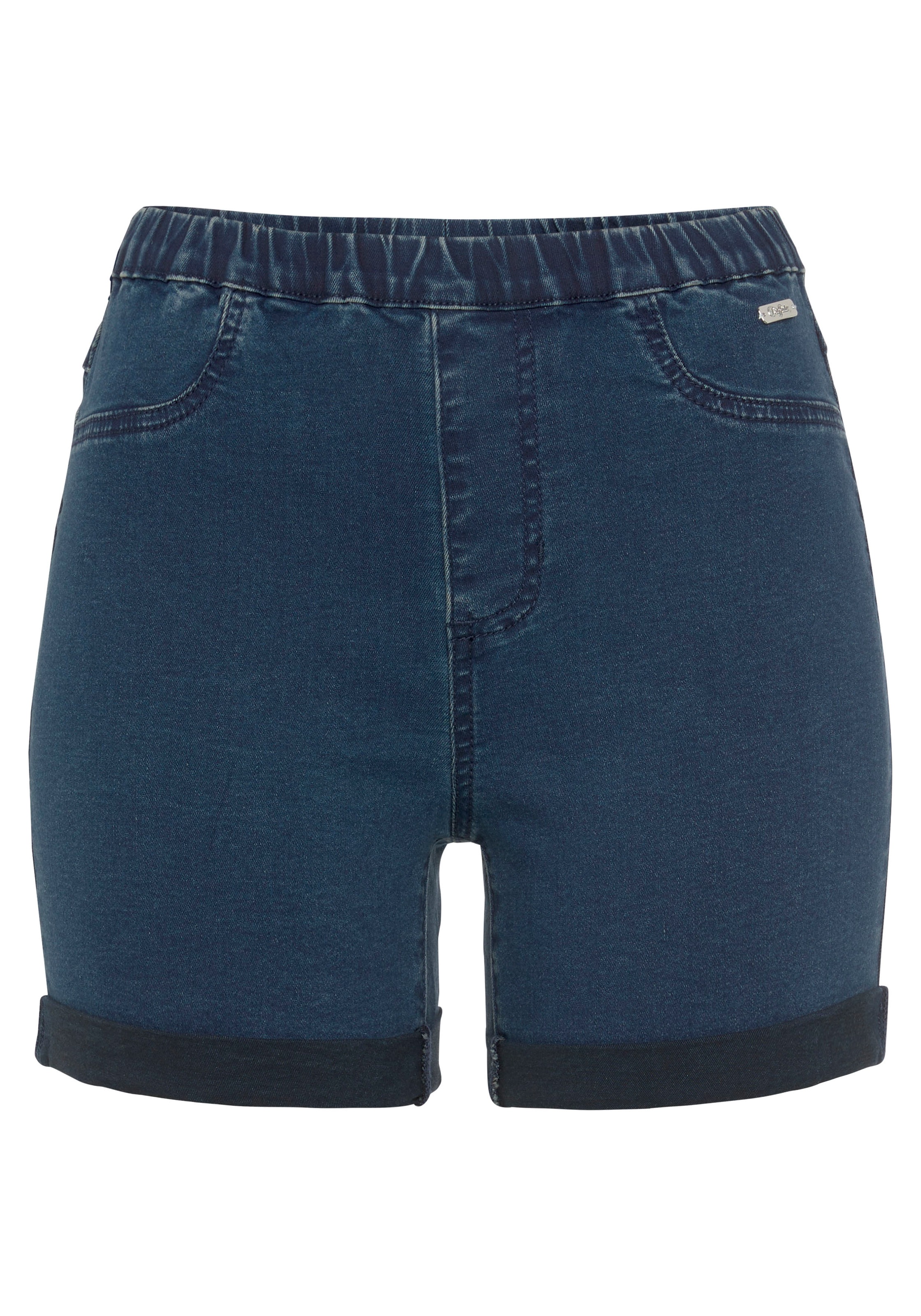 Buffalo Shorts, in elastischem Denim mit zwei Gesässtaschen