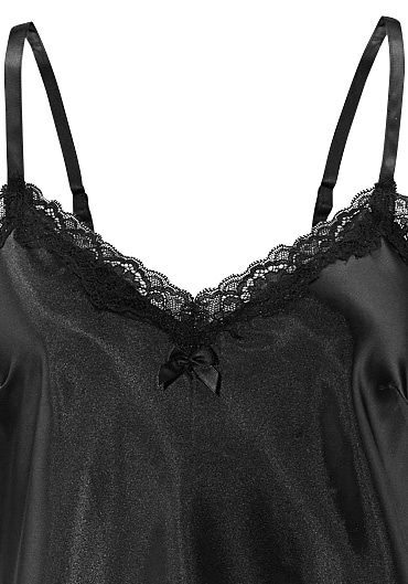 kaufen LASCANA »Dessous«, Satin-Stretch online edlem » aus & | Spitze Bademode, mit LASCANA Lingerie verführerischer Negligé Unterwäsche