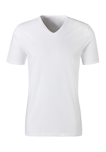 H.I.S Unterziehshirt, (2 St.), mit V-Ausschnitt und kleinem Logo, Unterhemd, T-Shirt