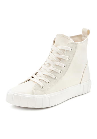 Elbsand Sneaker, High Top Boots aus modischem Canvas-Material mit kleiner Plateausohle vegan