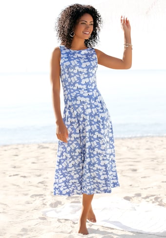 Beachtime Sommerkleid, mit Blumendruck