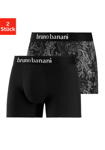 Bruno Banani Boxer, (2 St.), 1x uni und 1x bedruckt