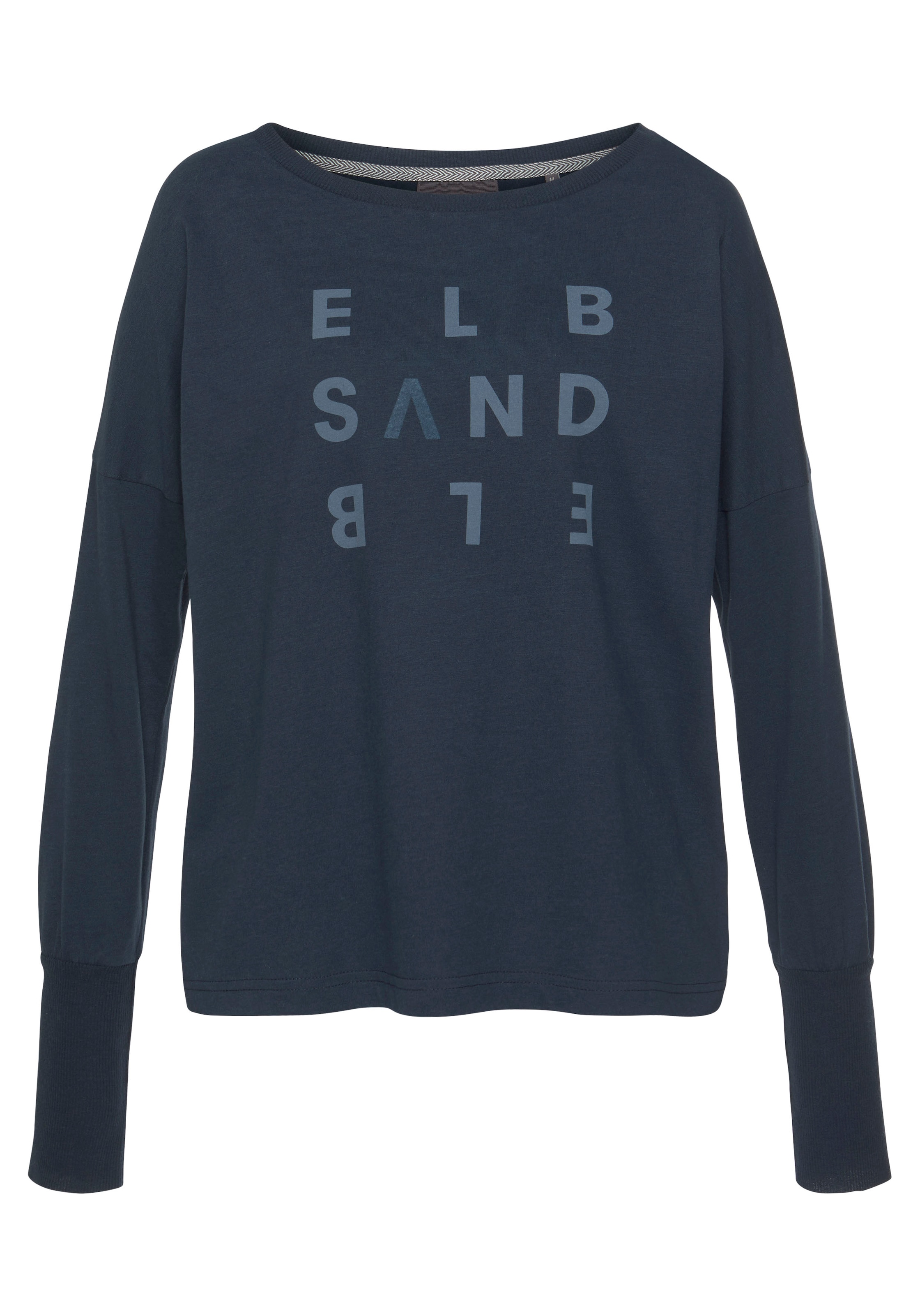 Elbsand Longsleeve »Ingiara«, mit Logodruck vorne, Langarmshirt, sportlich-casual
