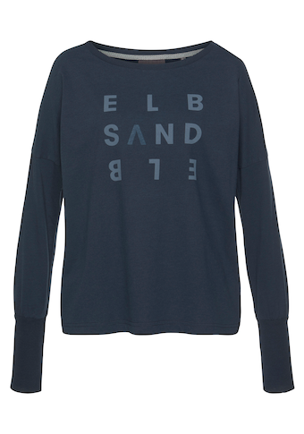 Elbsand Longsleeve »Ingiara«, mit Logodruck vorne, Langarmshirt, sportlich-casual
