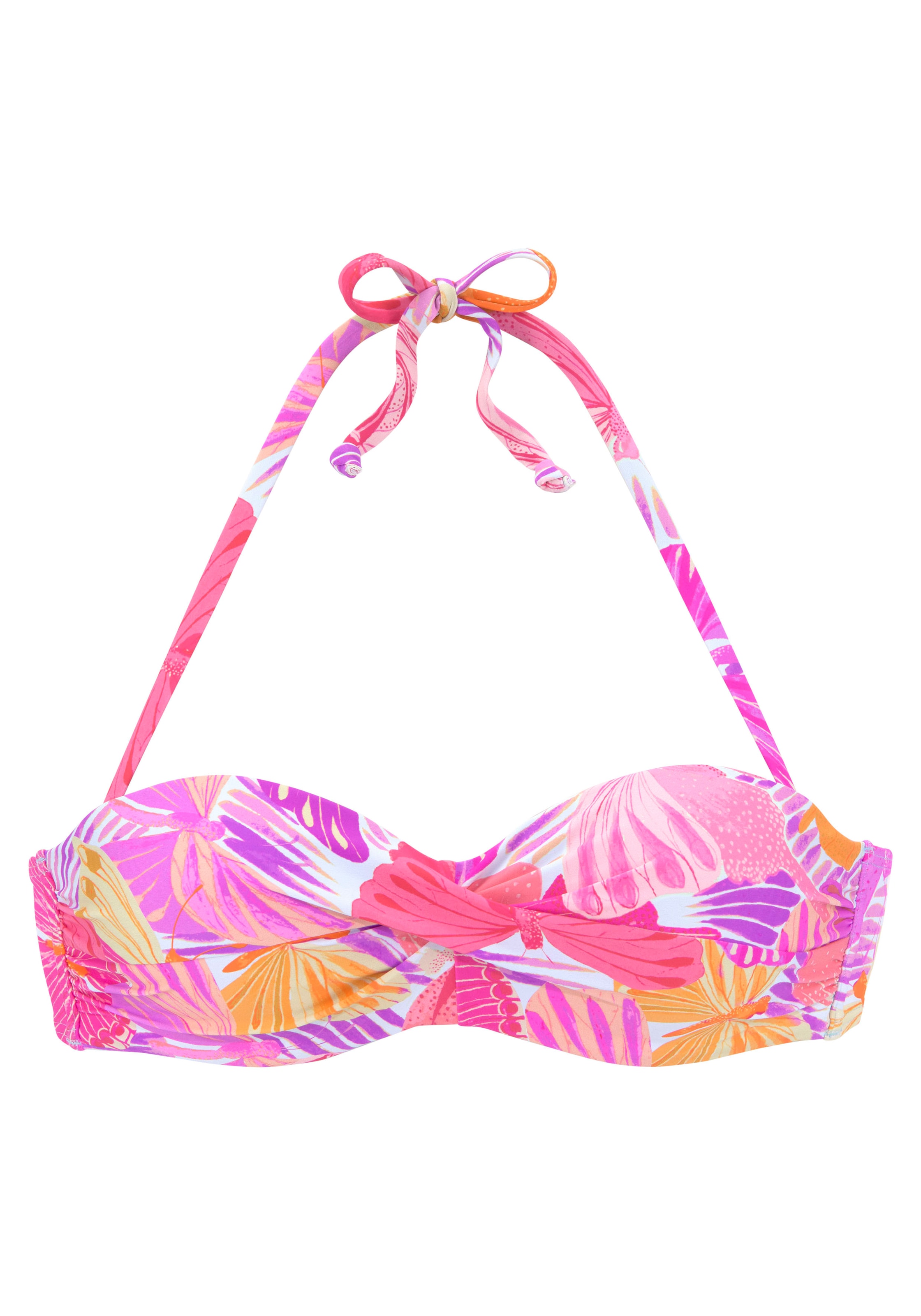Sunseeker Bügel-Bandeau-Bikini-Top, mit Schmetterling-Design