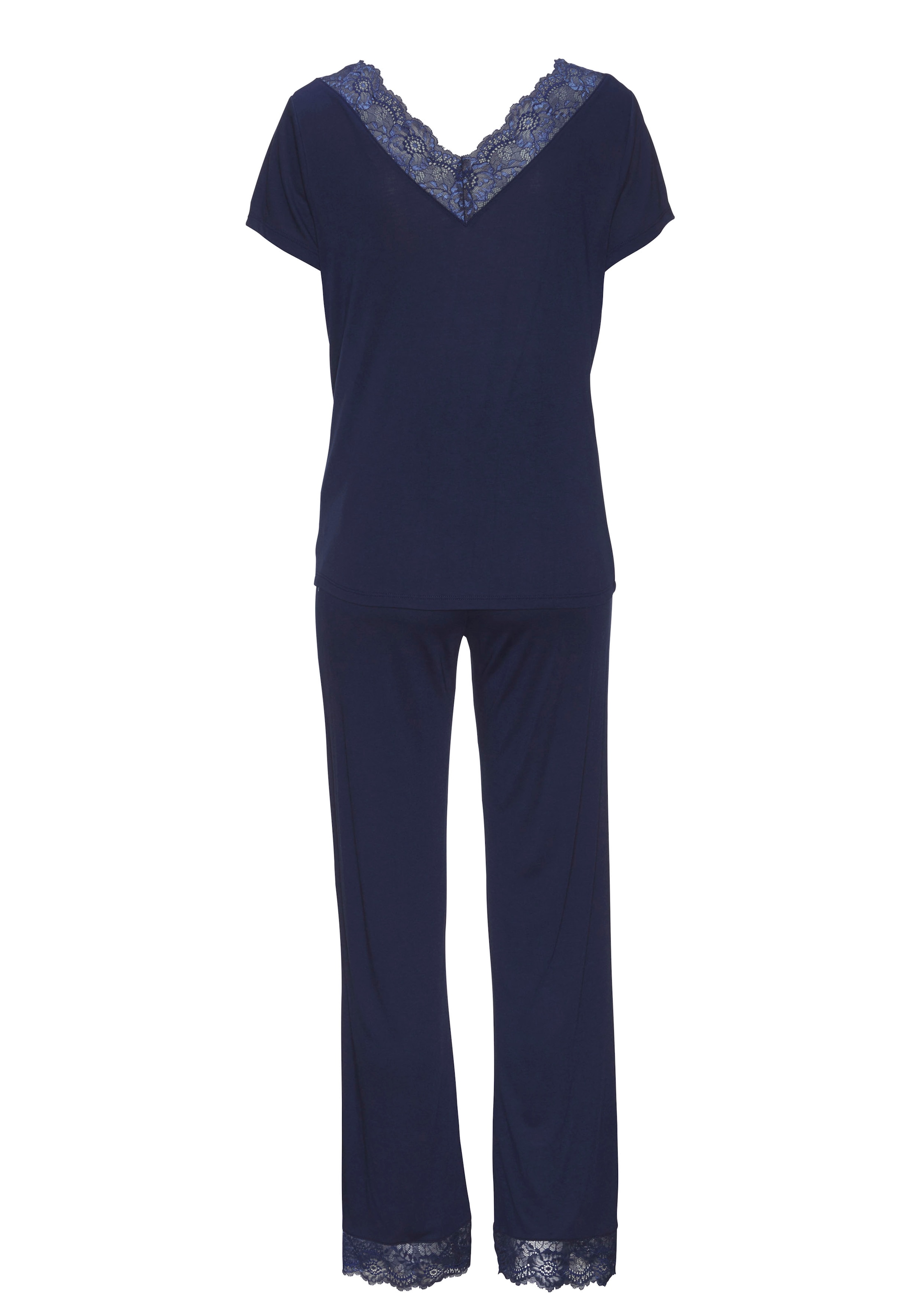LASCANA Pyjama, (2 tlg., 1 Stück), mit Spitzendetails » LASCANA | Acheter  des mode balnéaire, des sous-vêtements et de la lingerie en ligne