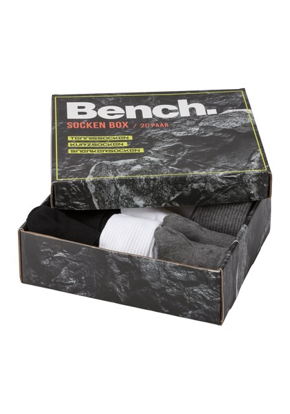 Bench. Sportsocken, (Box, 20 Paar)