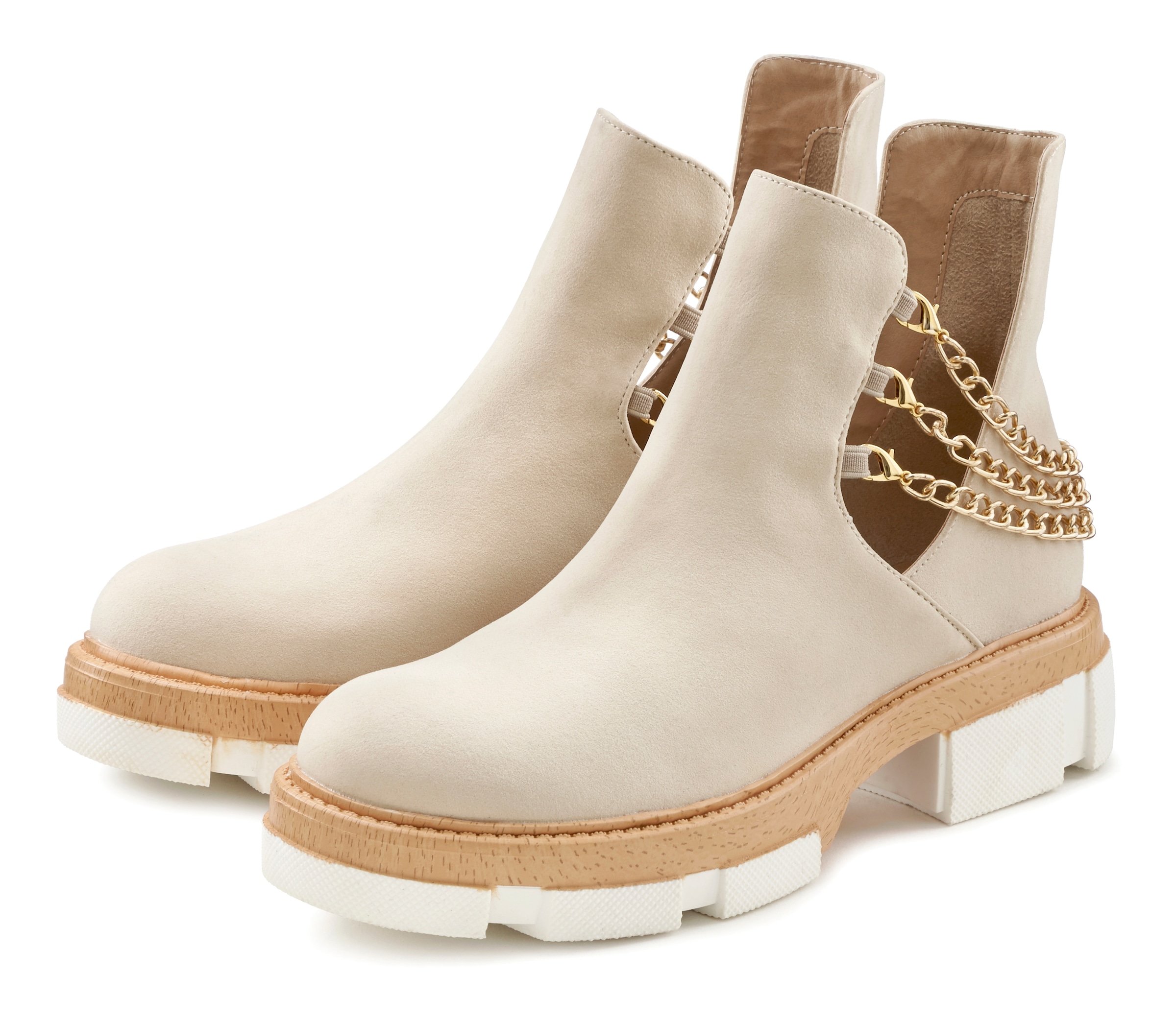 LASCANA Stiefelette, Boots mit modischem Ketten-Detail » LASCANA |  Bademode, Unterwäsche & Lingerie online kaufen