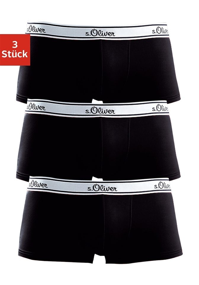 Pack for günstig Kaufen-s.Oliver Boxershorts, (Packung, 3 St.). s.Oliver Boxershorts, (Packung, 3 St.) <![CDATA[Der s.Oliver Hipster kommt im praktischen 3er Pack und überzeugt mit sportlichem Weblogobund und bequemer Passform. Hergestellt aus elastischer Baumwolle bietet er ei